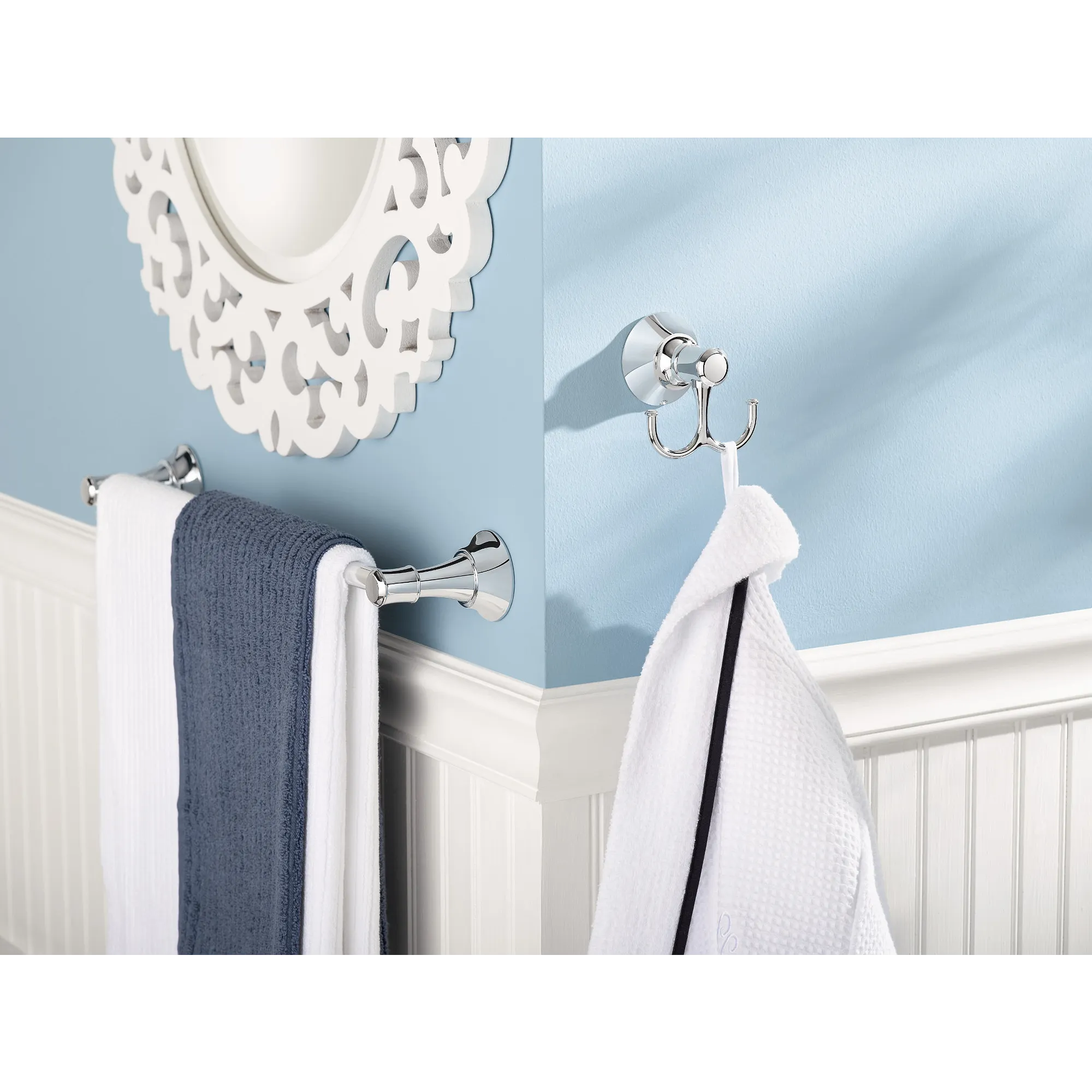 Ashville Chrome 18" Towel Bar - Image 3