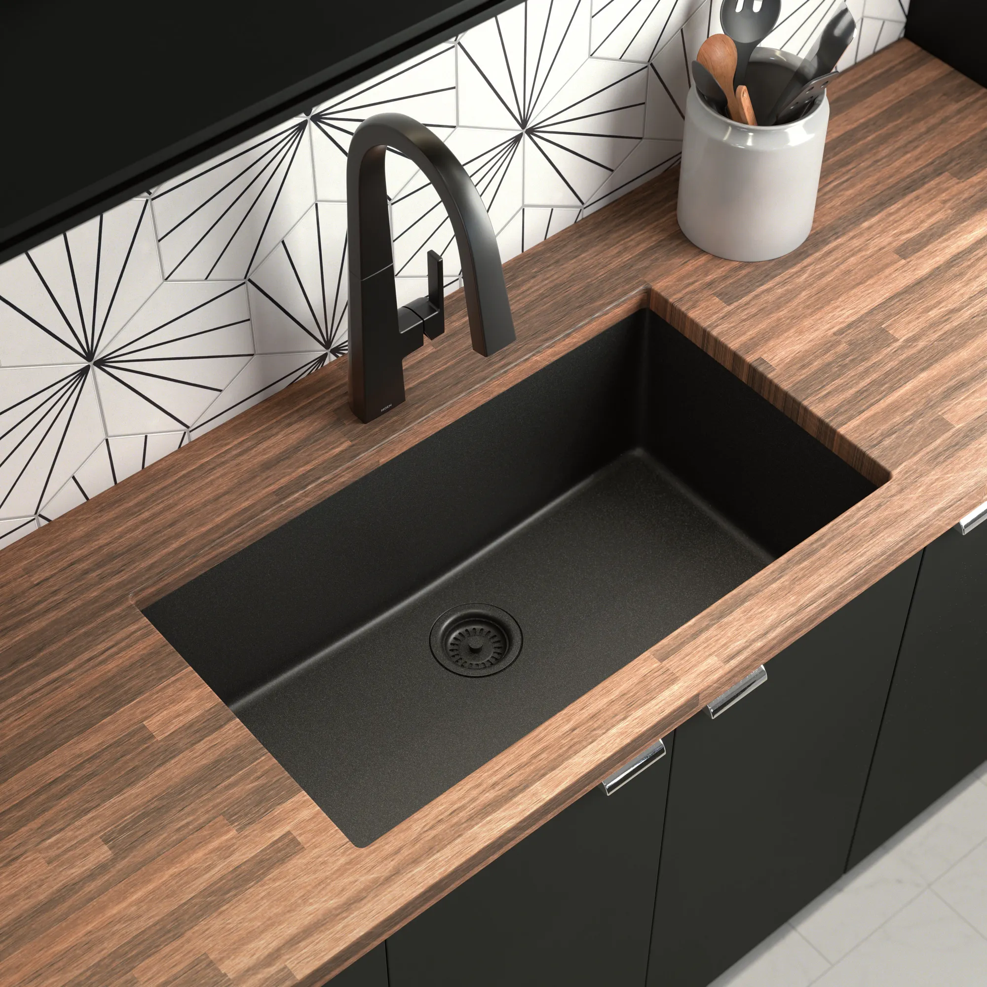 Host 33" Granite Undermount Single Bowl Sink - Image 2