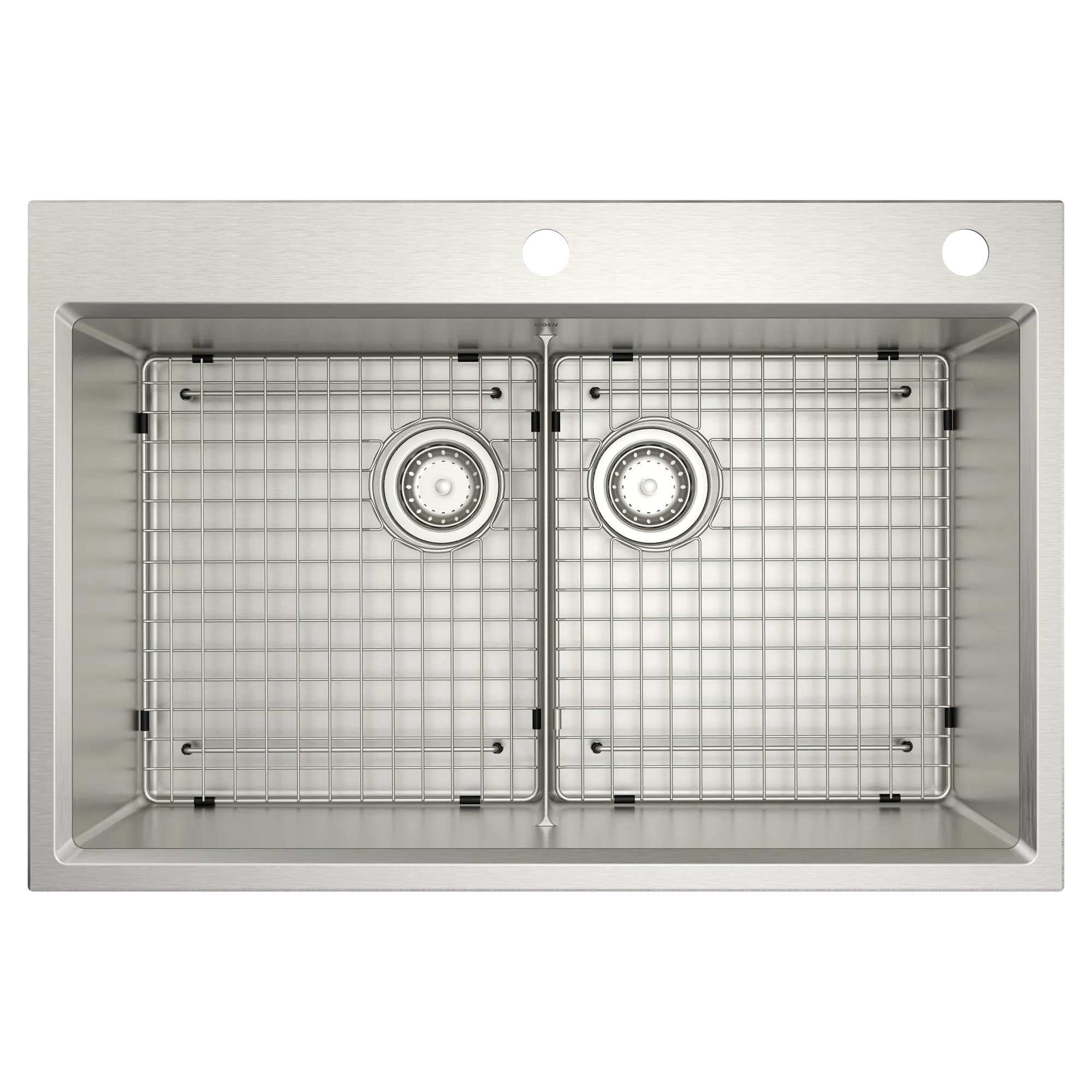 Luxe Chef™ 33” Workstation System Stainless Steel Dual Mount Double Bowl Sink - Image 3