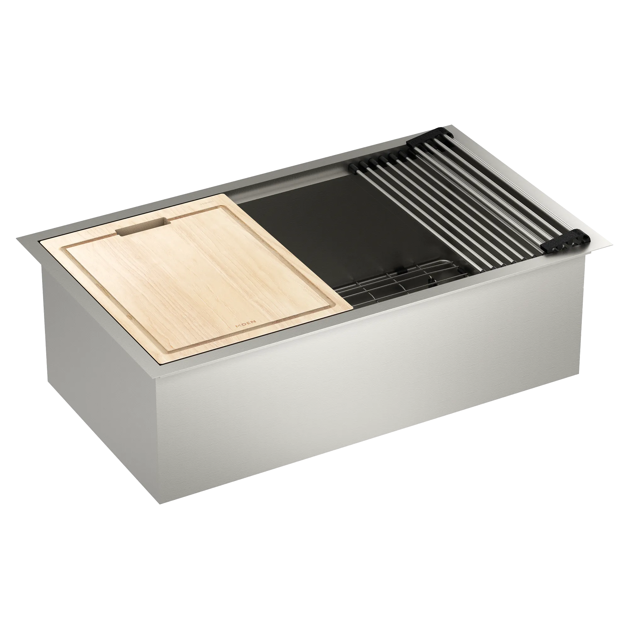 Luxe Chef 32" Workstation Undermount Single Bowl Sink With Accessories - Image 7