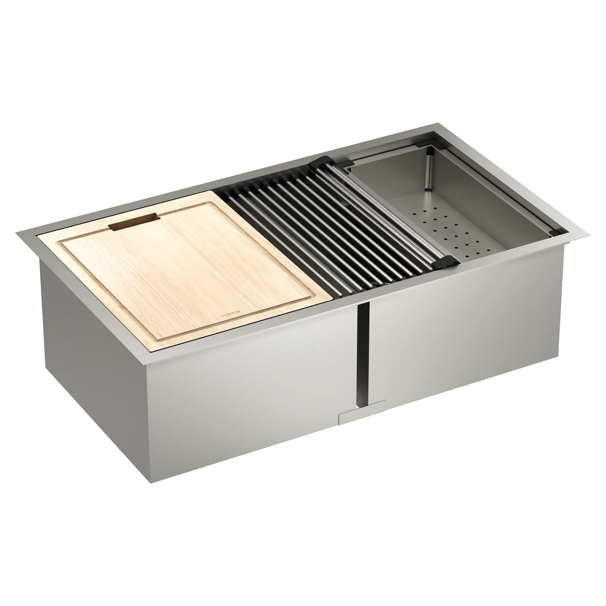 Luxe Chef 33" Workstation Undermount Double Bowl Sink With Accessories - Image 4