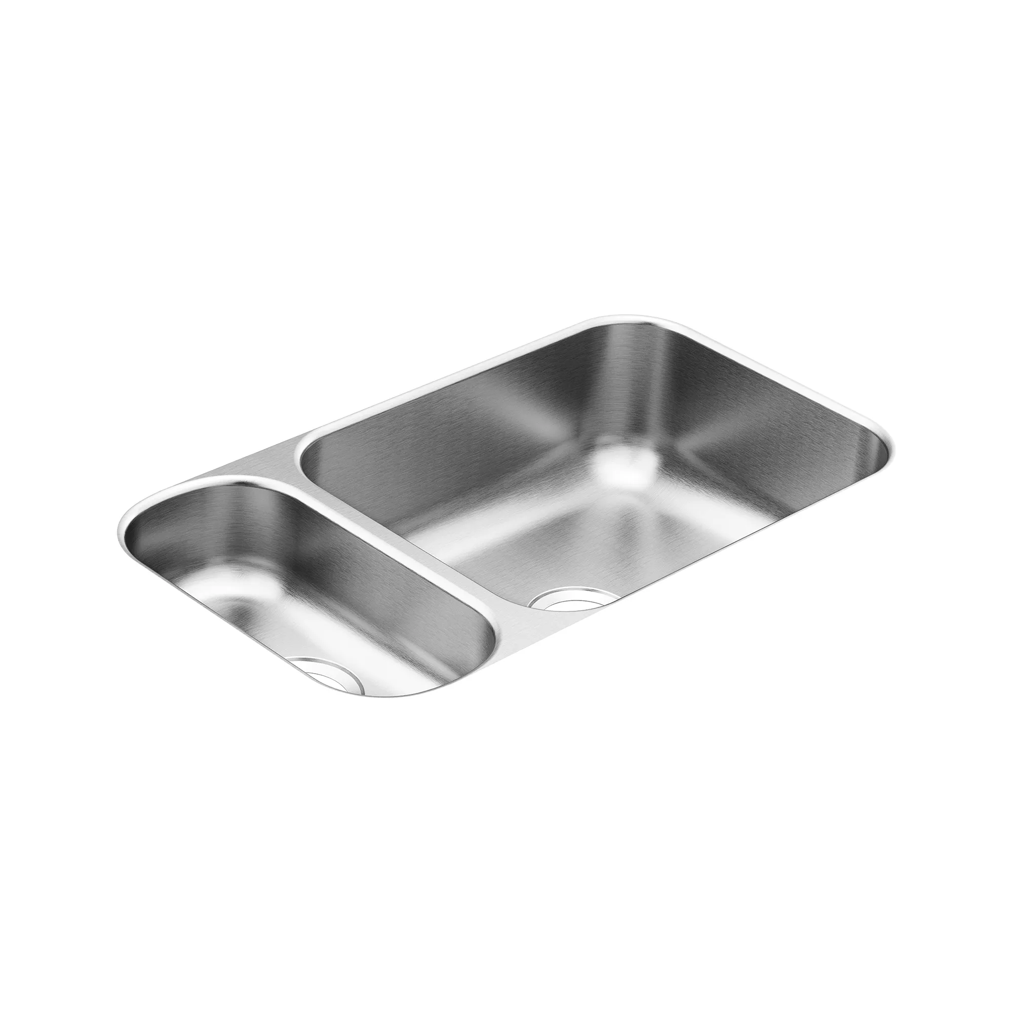 2000 Series 33"x22" stainless steel 20 gauge double bowl drop in sink - Image 3