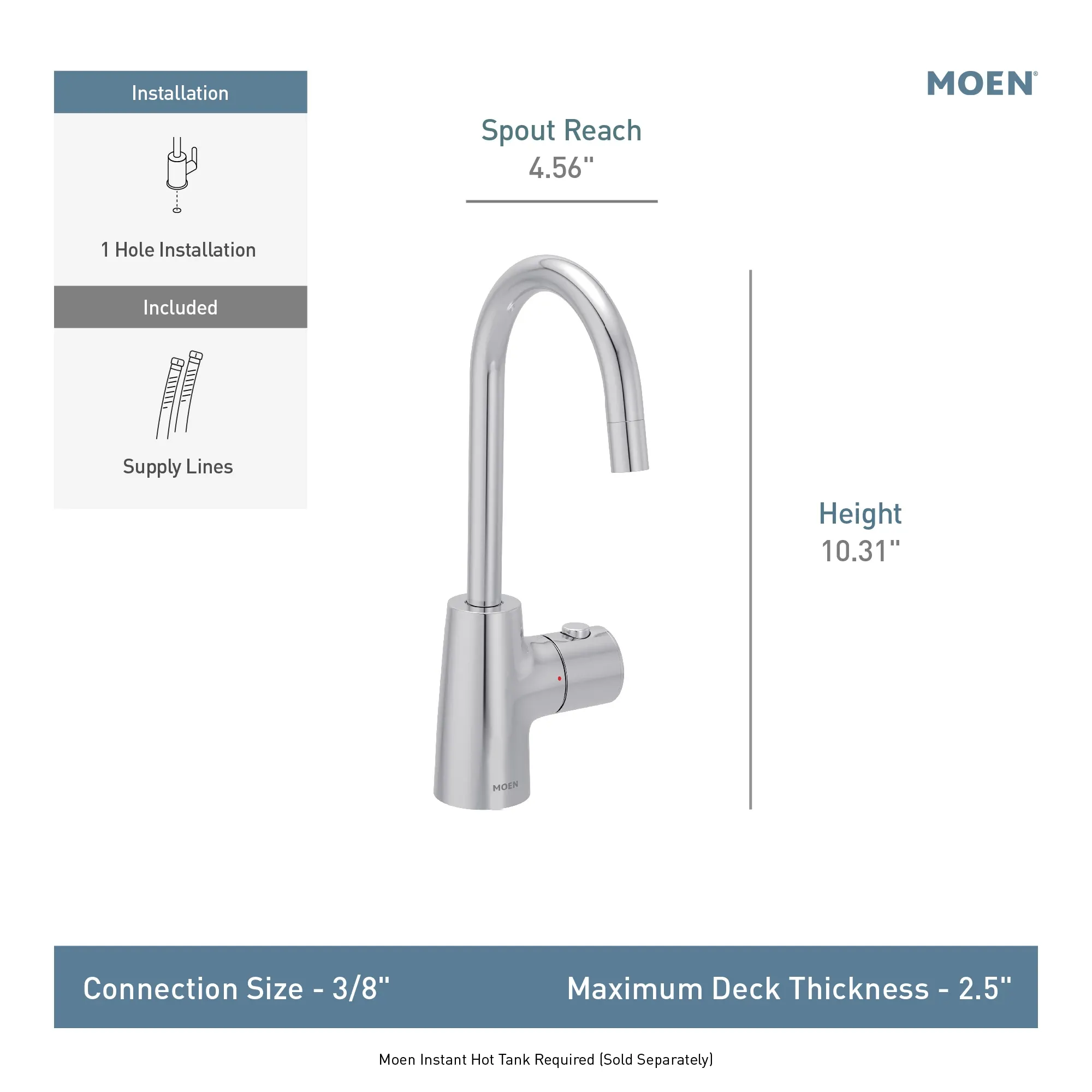 Sip Transitional Instant Hot Water Dispenser Faucet - Image 9