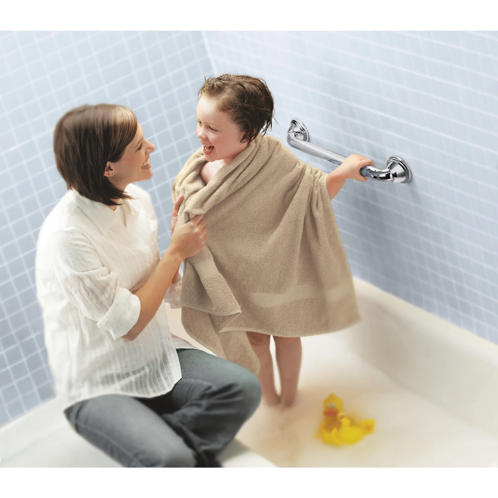 Moen Home Care Chrome 16" Designer Grab Bar - Image 3