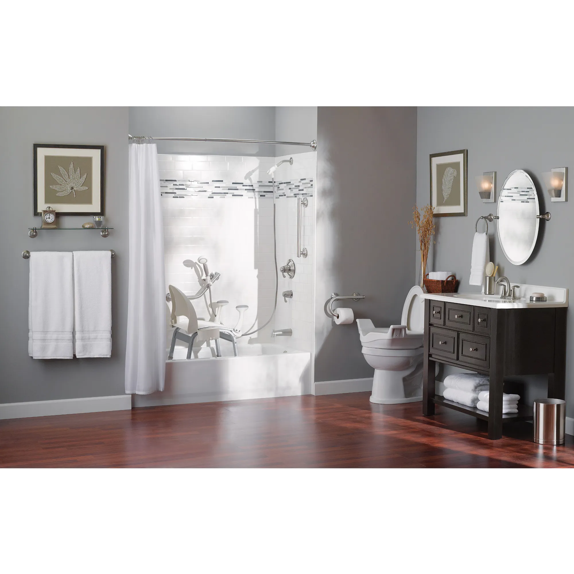 Moen Home Care Chrome 24" Designer Grab Bar - Image 2