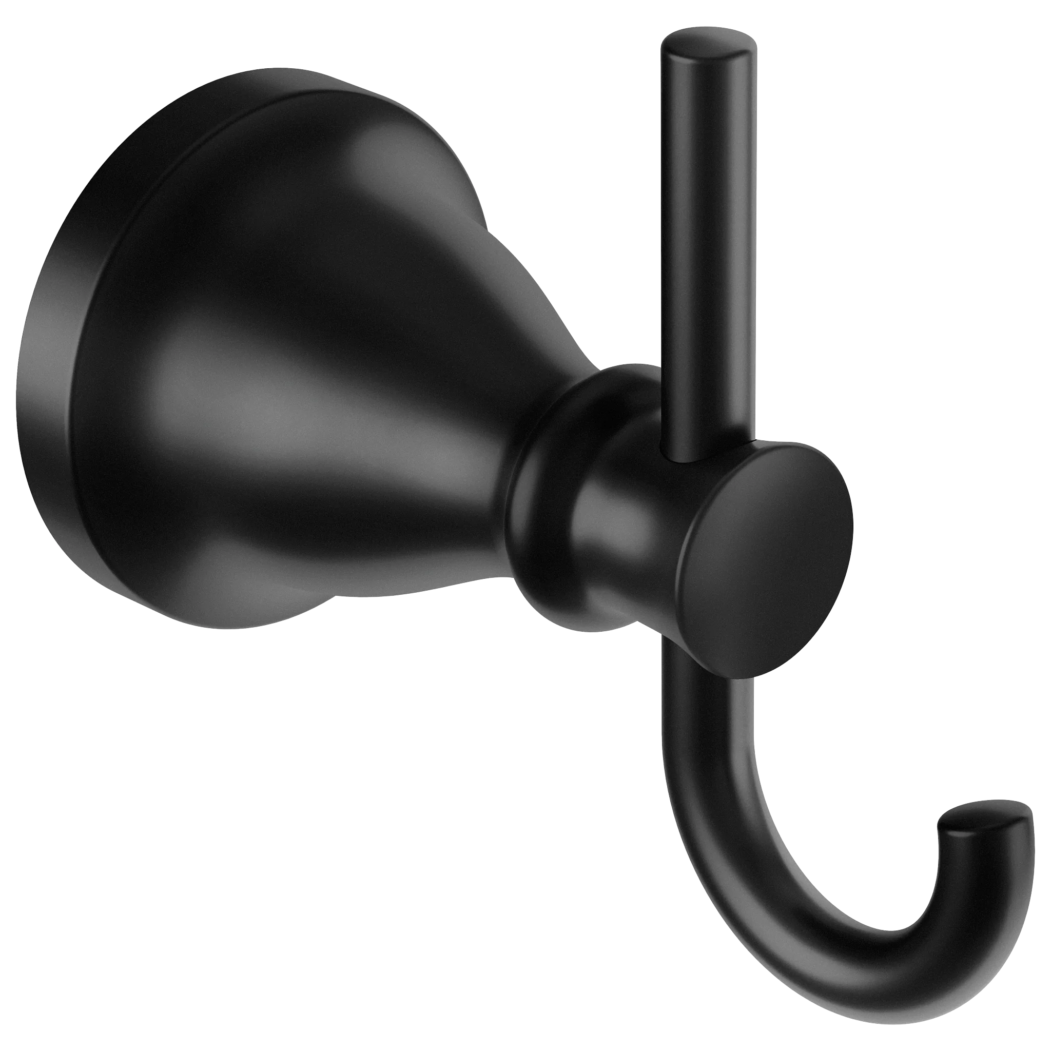 Hilliard Matte black double robe hook