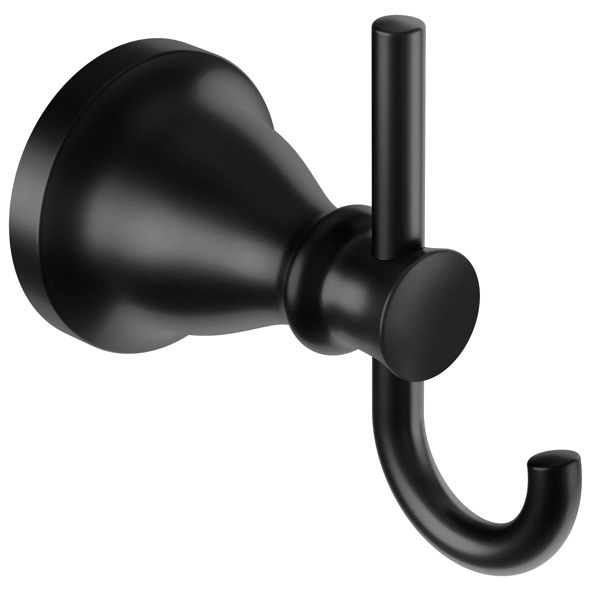 Hilliard Matte black double robe hook - Image 2