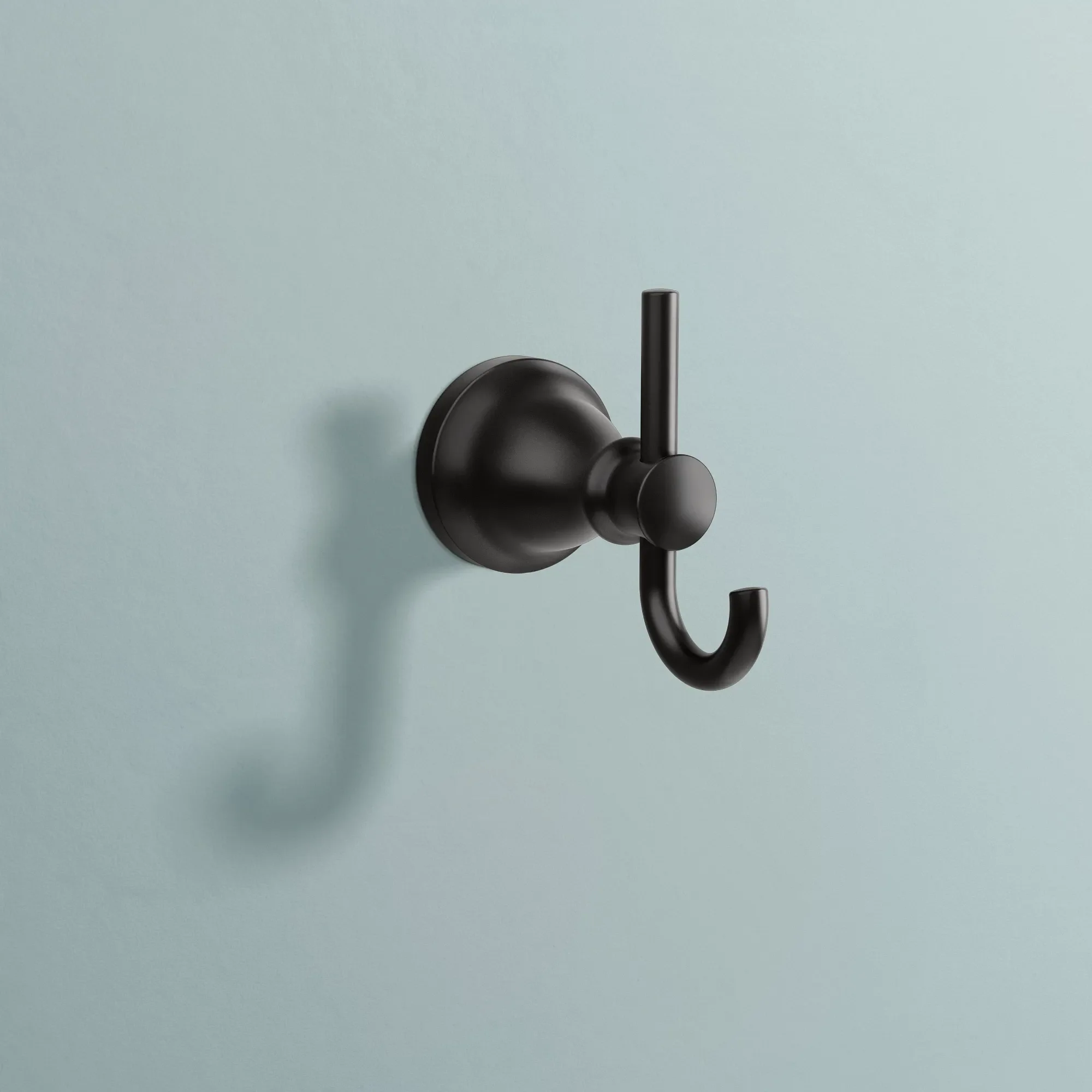 Hilliard Matte black double robe hook - Image 3