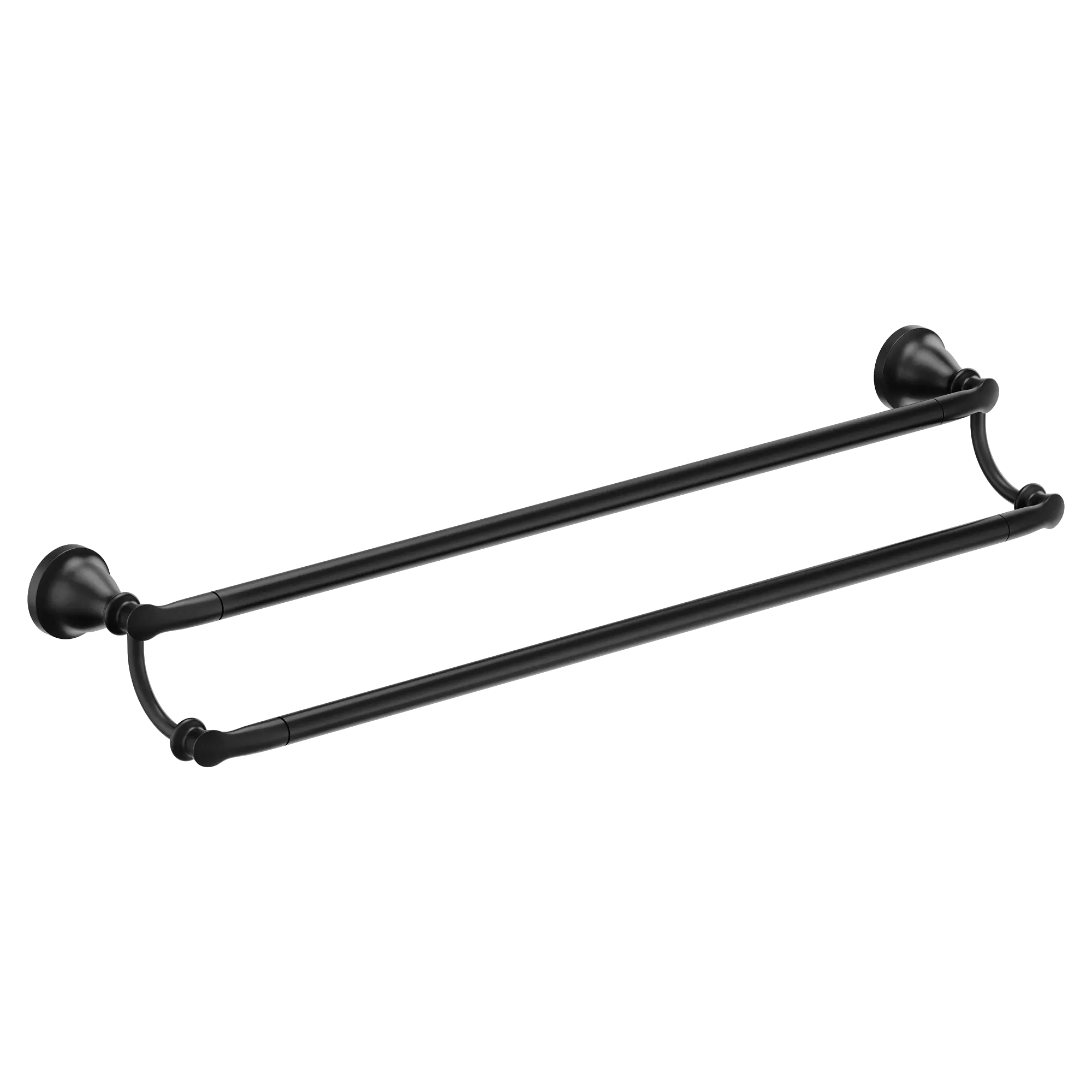 Hilliard Matte black 24" double towel bar - Image 2