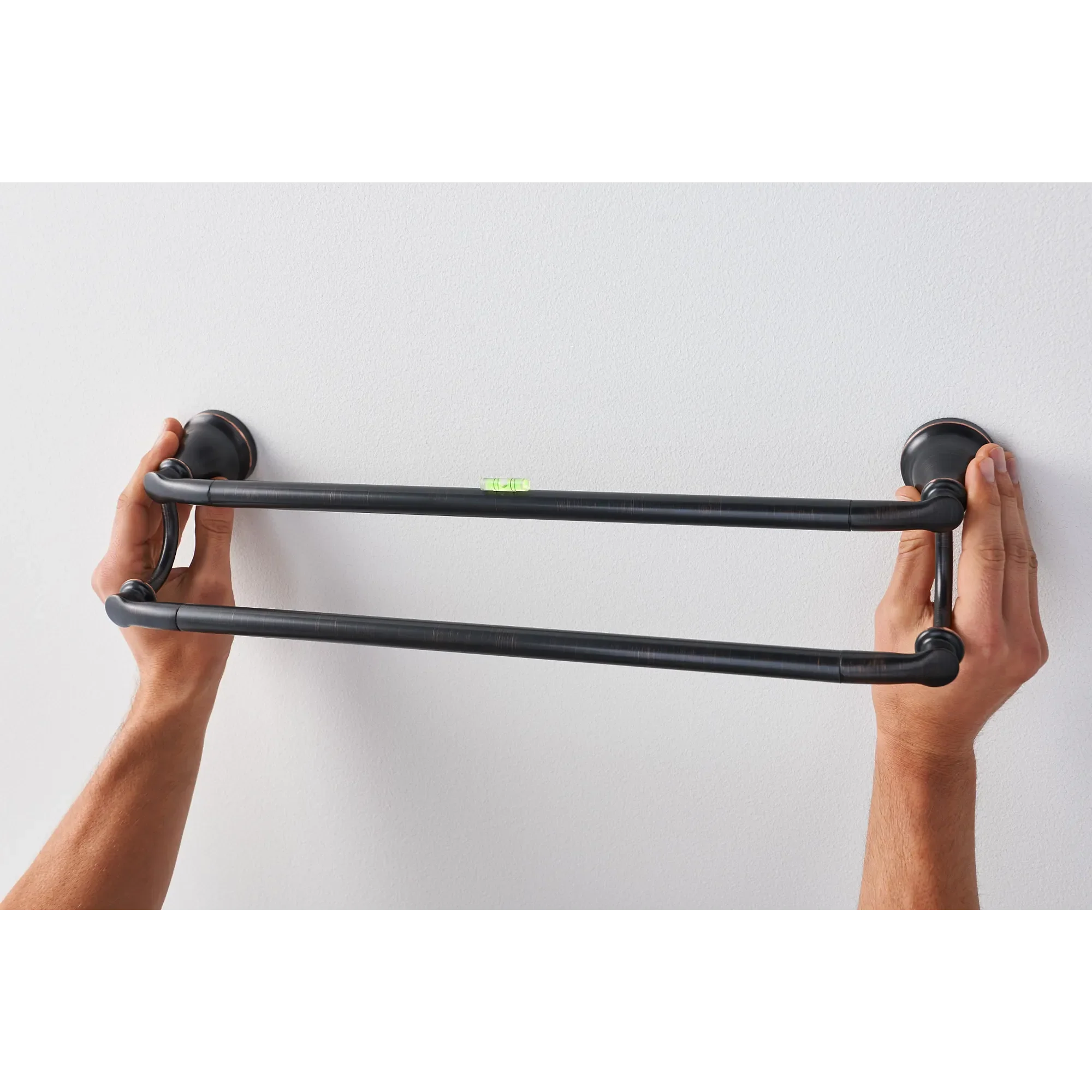 Hilliard Matte black 24" double towel bar - Image 24
