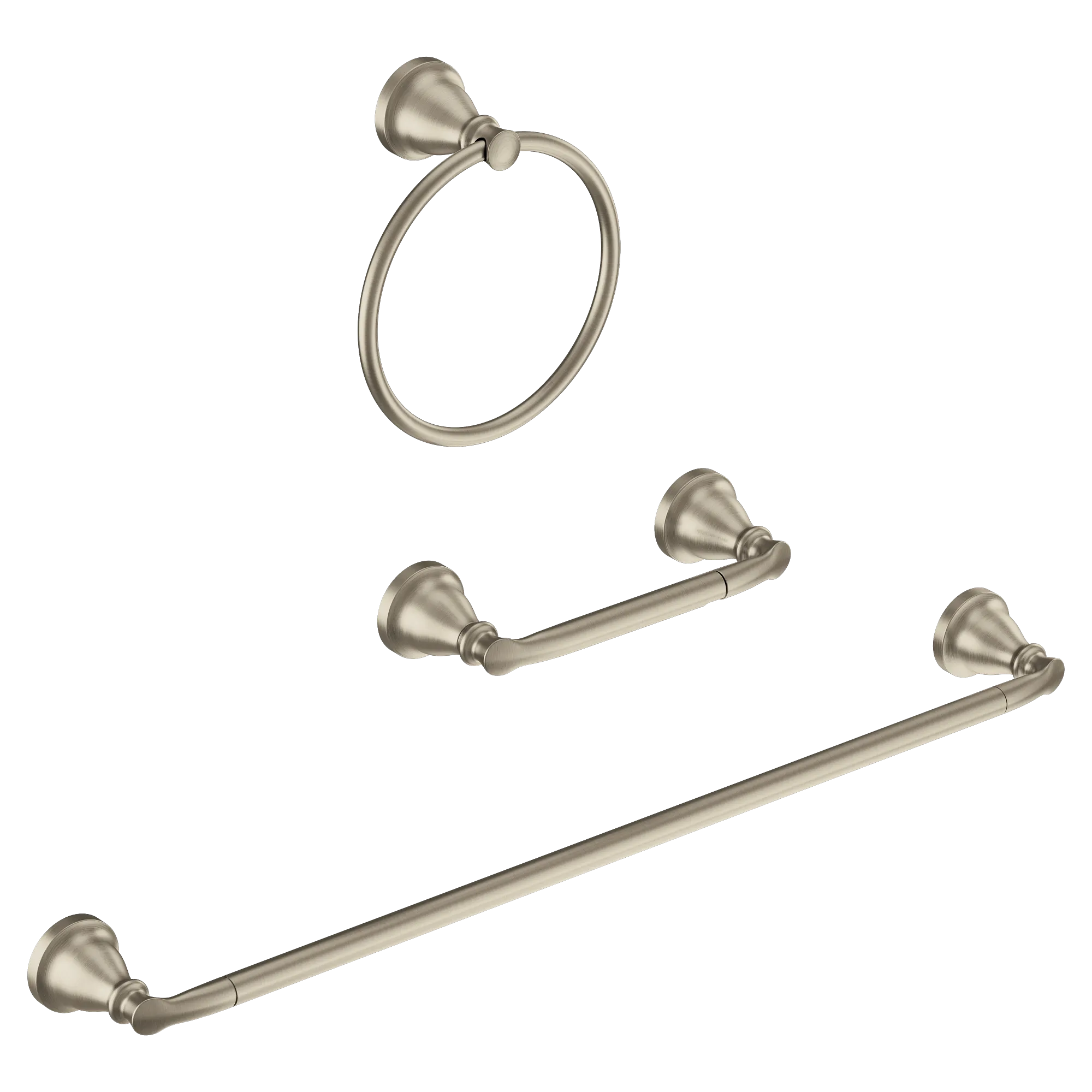 Hilliard Chrome pivoting paper holder towel bar towel ring - Image 5