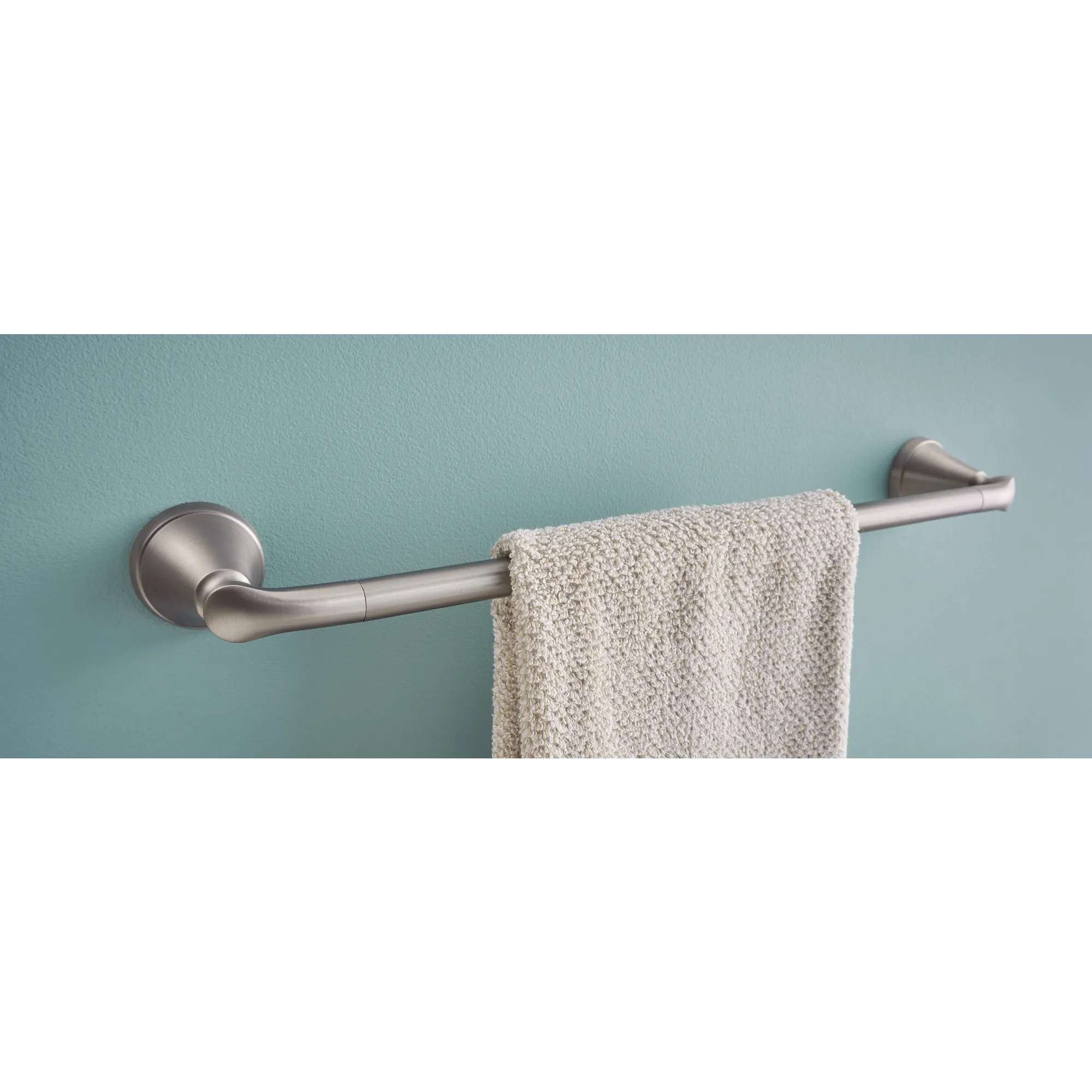 Tiffin Brushed nickel 24" Towel Bar - Image 6