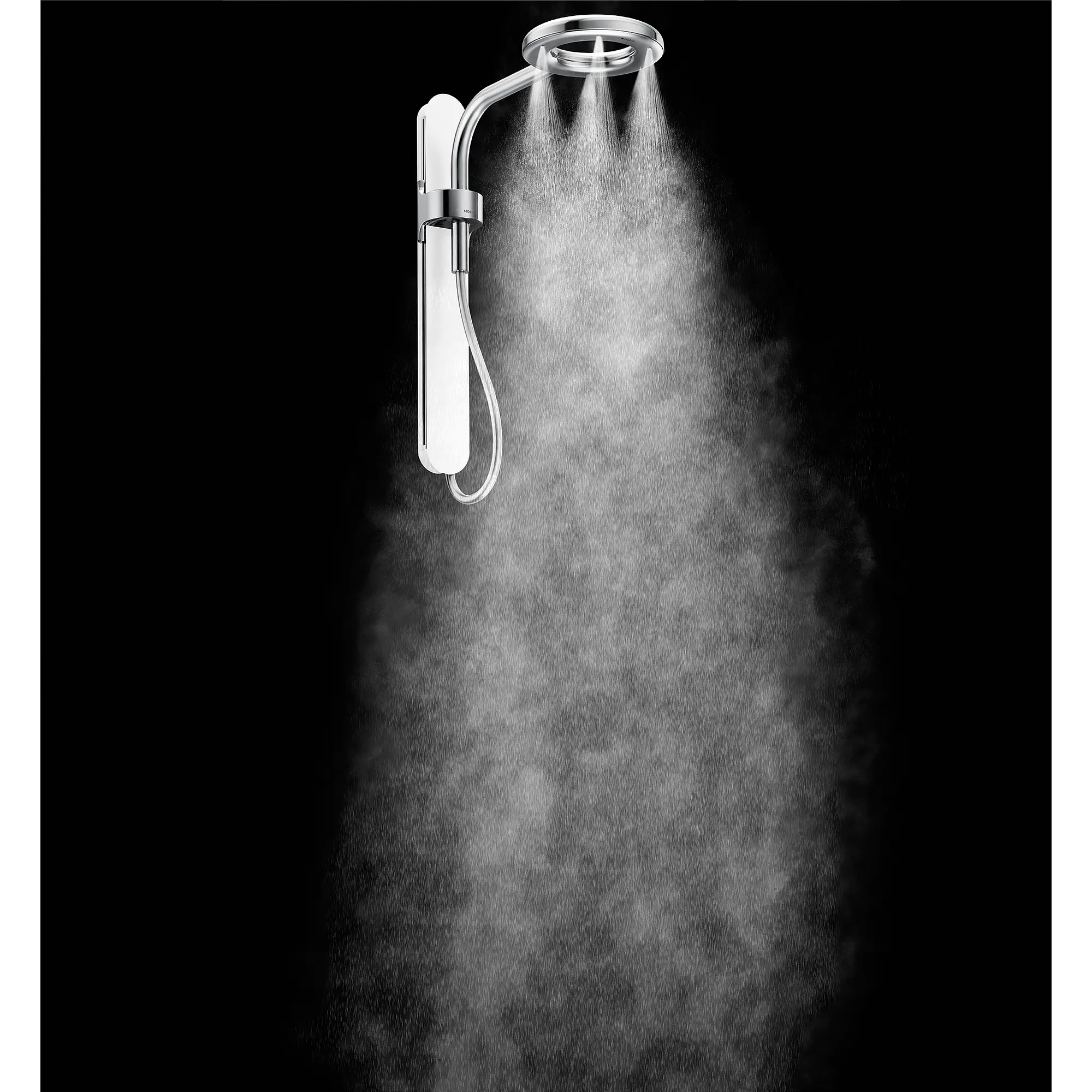Moen Spa Shower Matte Black One-Function 7.9" Diameter Spray Head Rainshower - Image 9