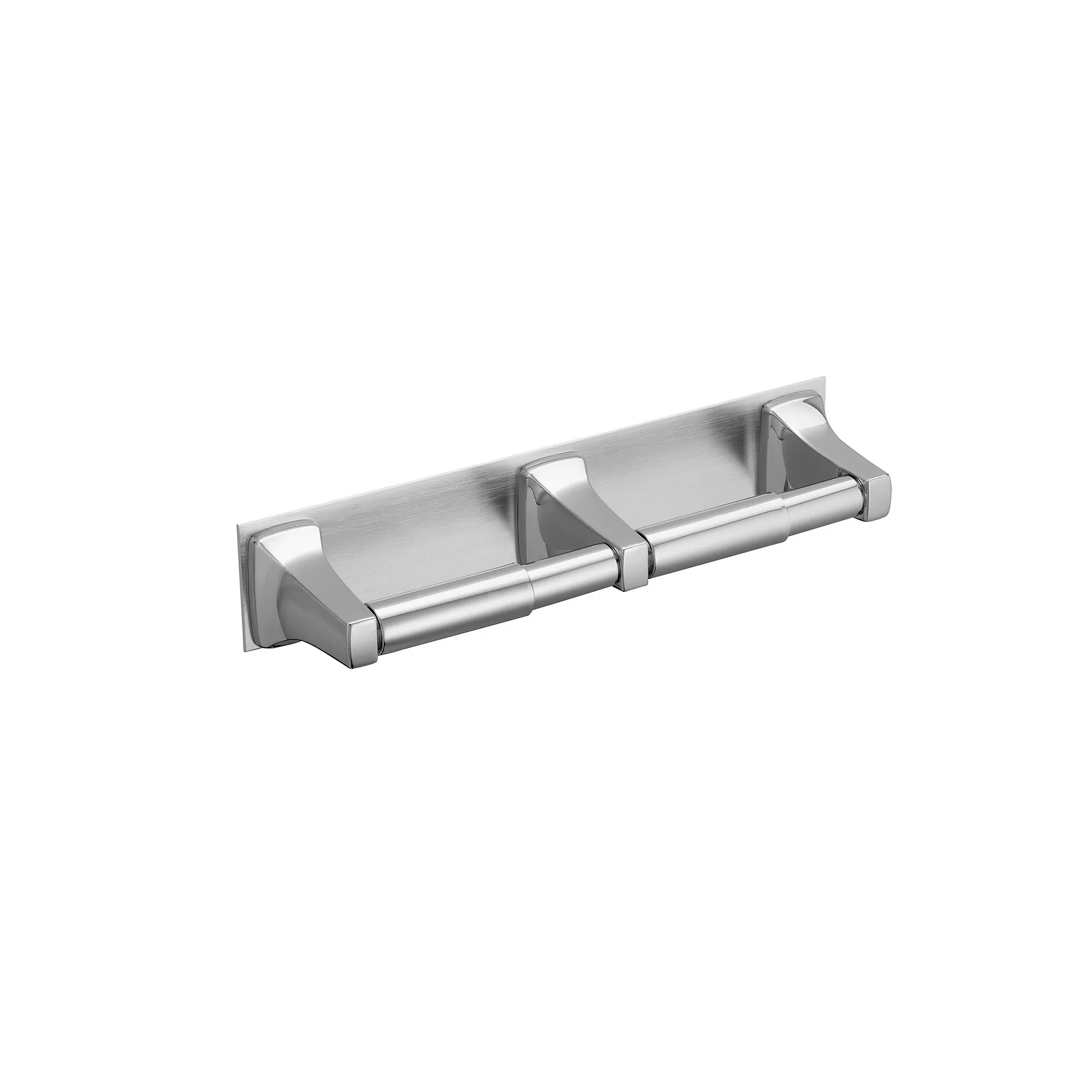 Hotel Motel Chrome Double Toilet Paper Holder - Image 2