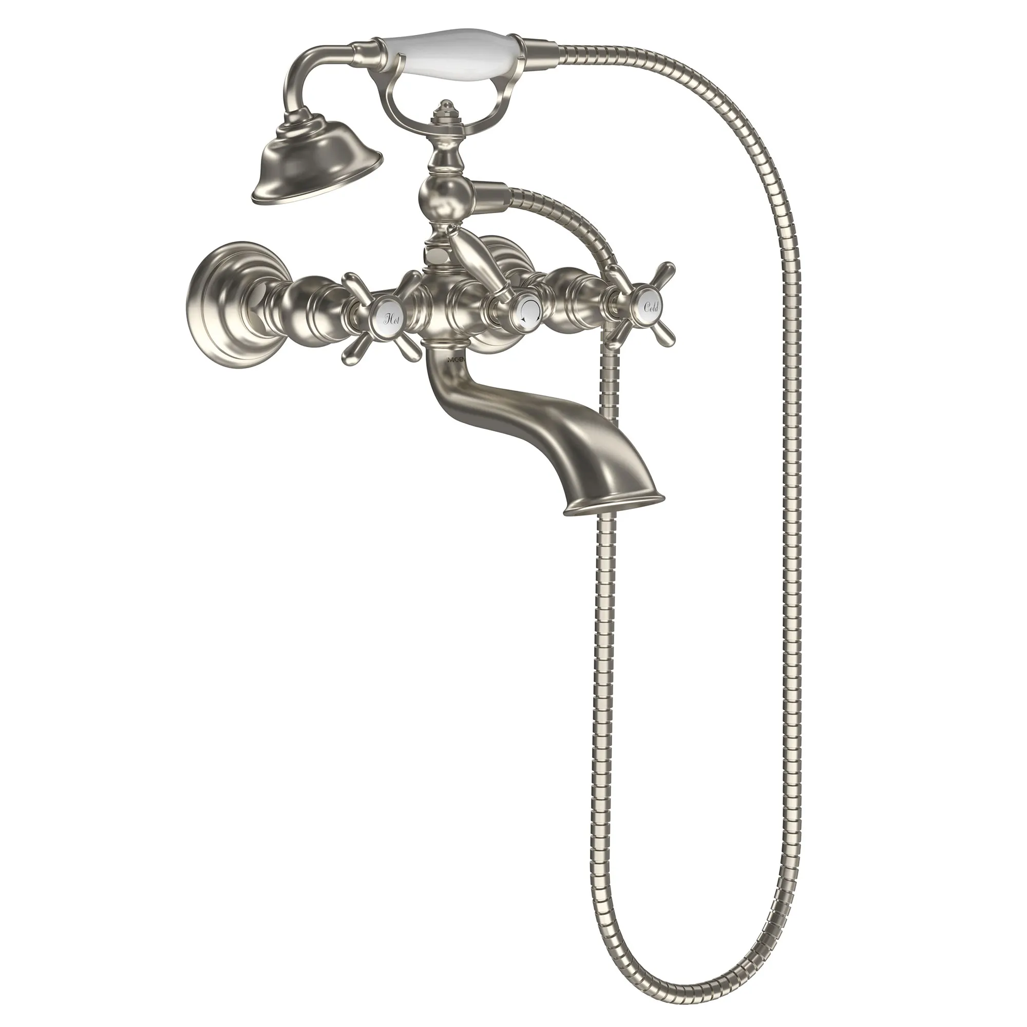 Weymouth Chrome Two-Handle Tub Filler including Handheld Shower - Image 10