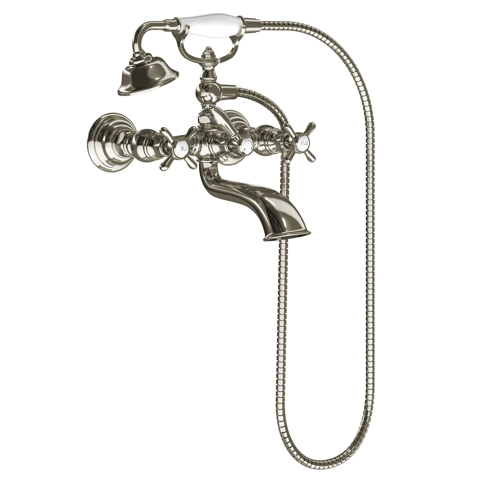 Weymouth Chrome Two-Handle Tub Filler including Handheld Shower - Image 7