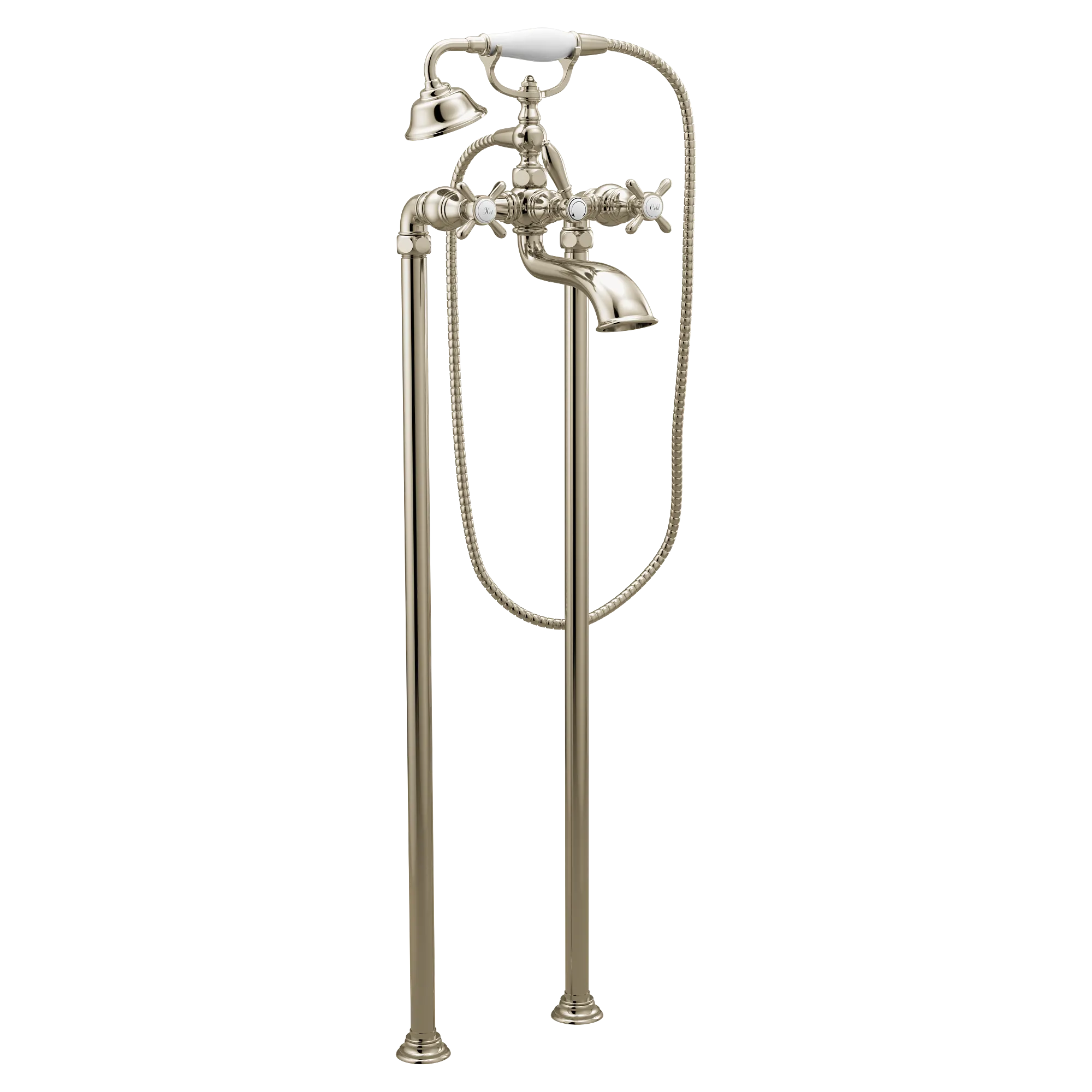 Weymouth Chrome Two-Handle Tub Filler including Handheld Shower - Image 8