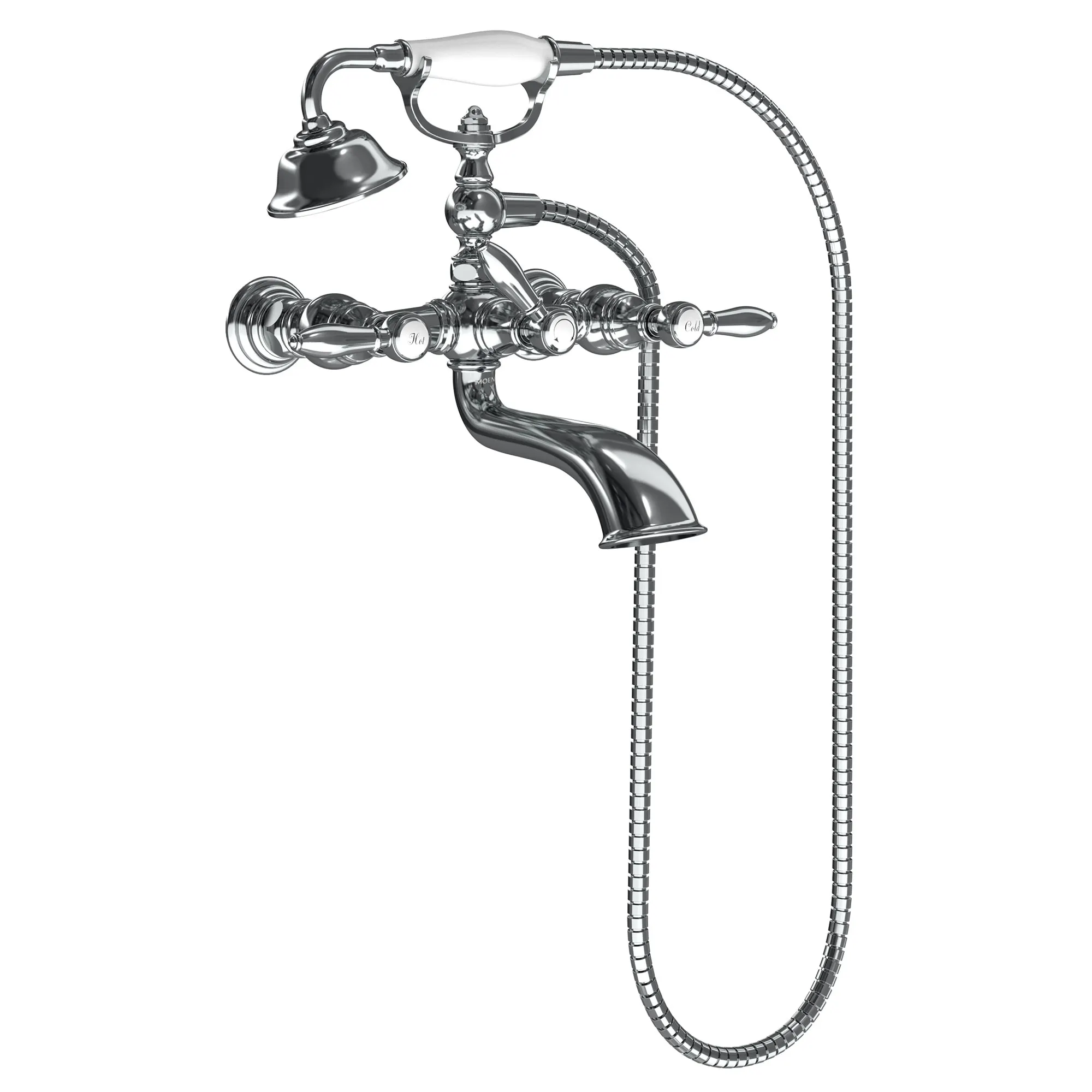 Weymouth Two-Handle Tub Filler including Handheld Shower - Image 3