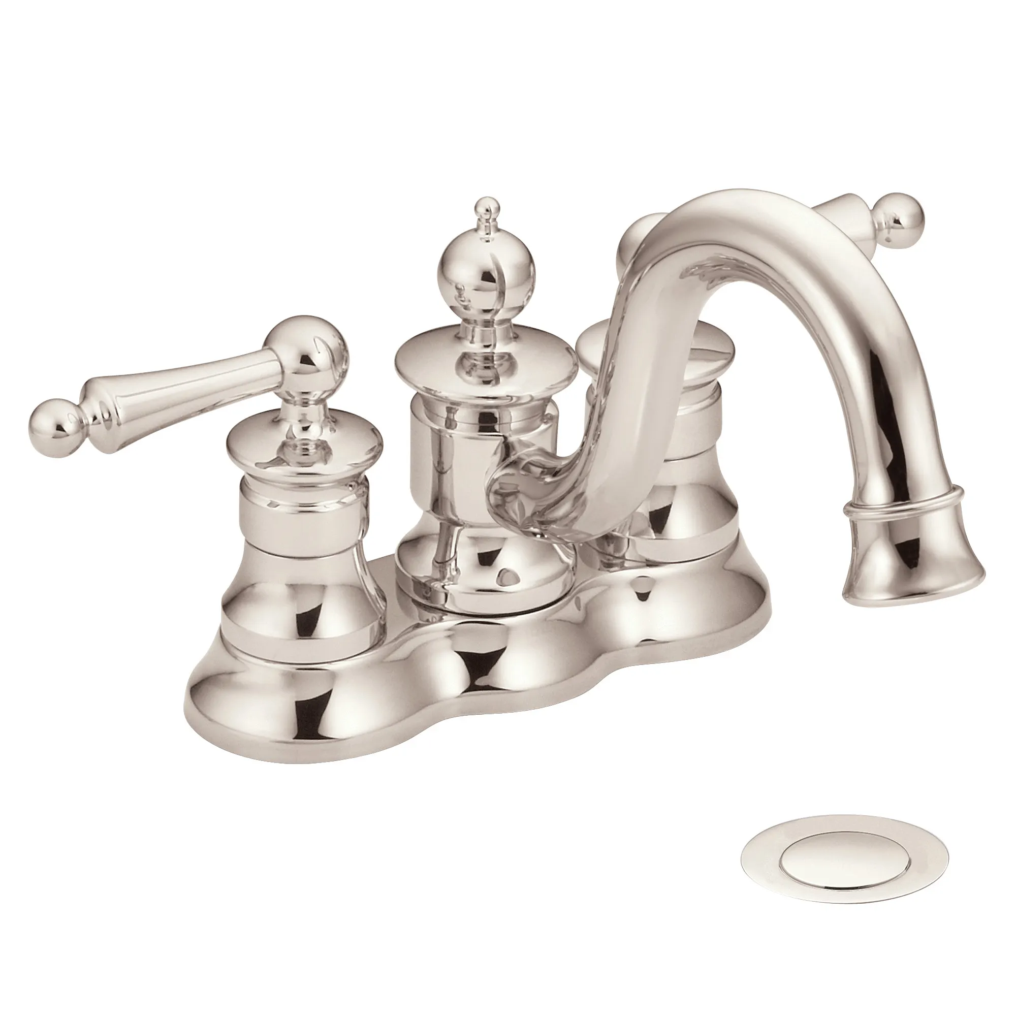 Waterhill Chrome two-handle high arc bathroom faucet - Image 2