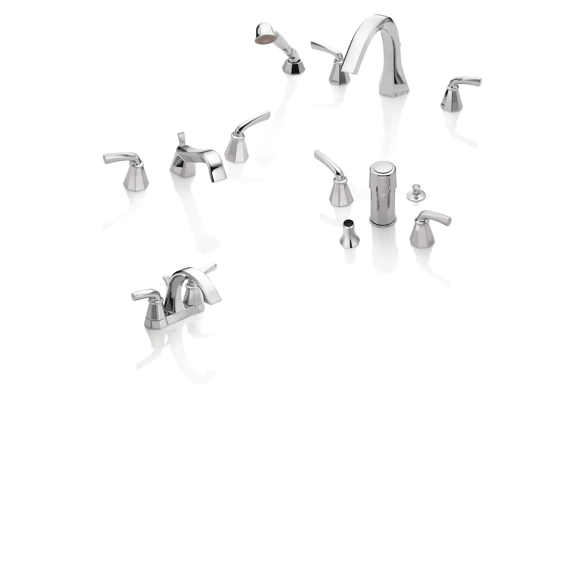 Felicity Chrome two-handle bidet faucet - Image 2