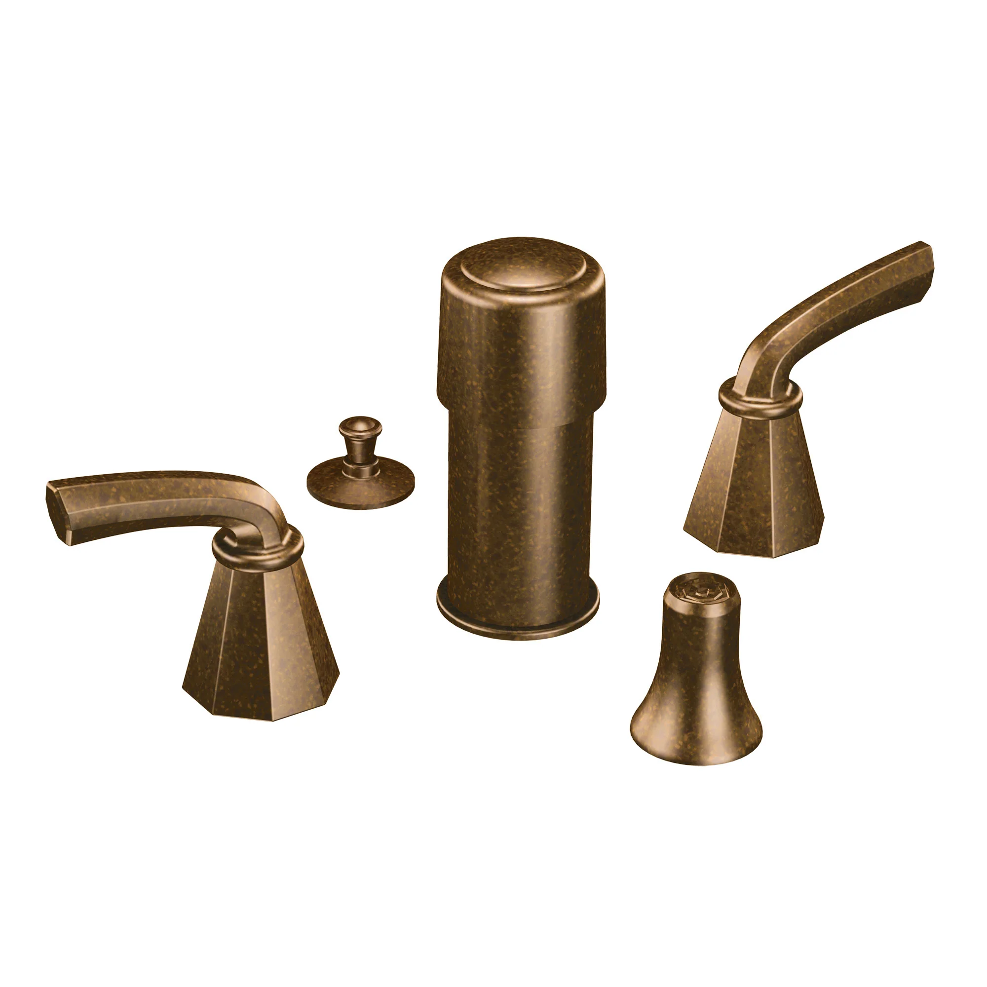 Felicity Chrome two-handle bidet faucet - Image 3