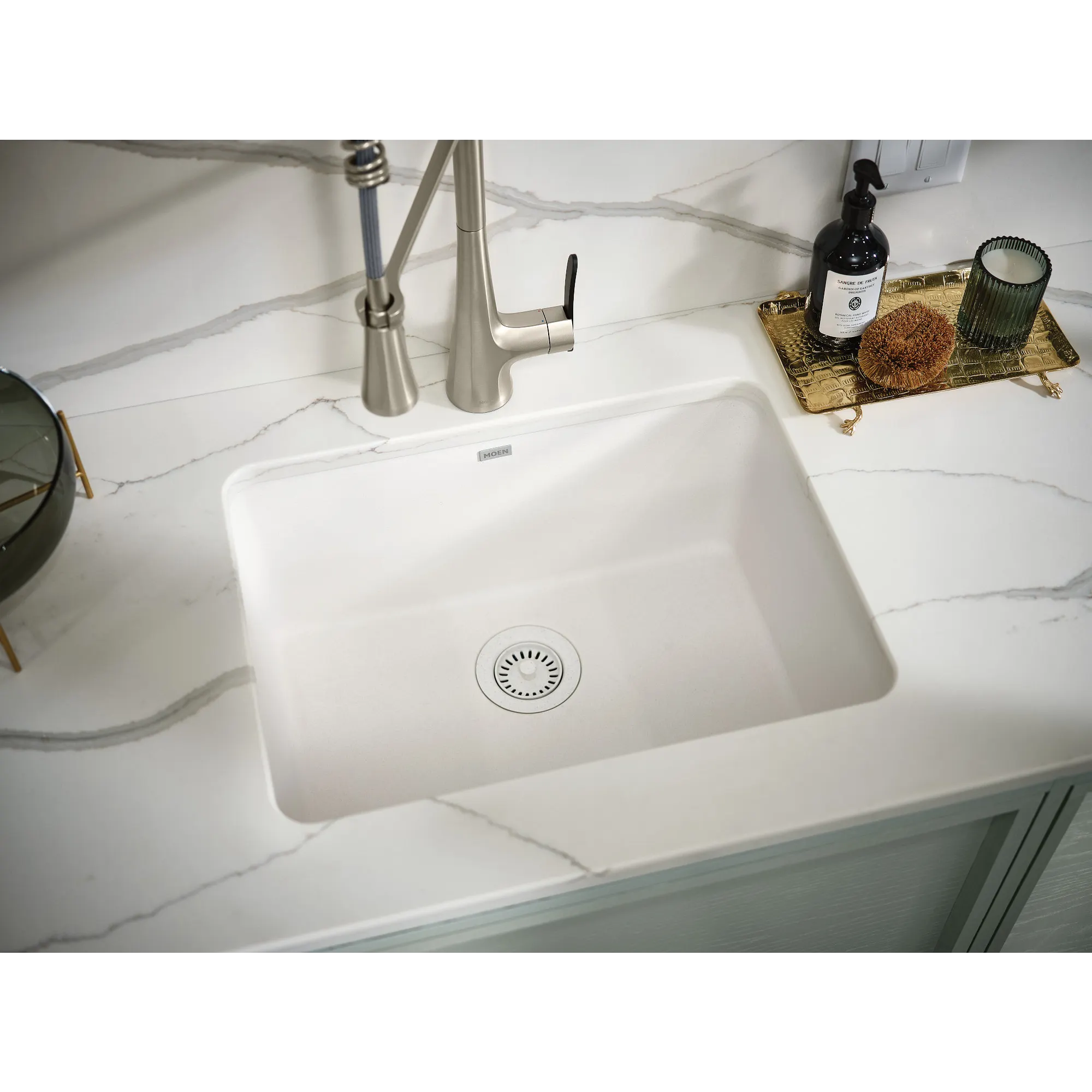 Sinema One-Handle Pre-Rinse Spring Pulldown Kitchen Faucet - Image 35