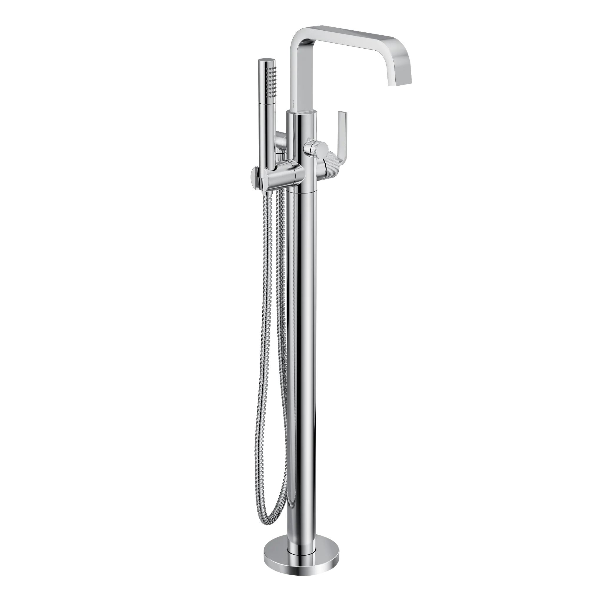 Cambium Chrome one-handle tub filler includes hand shower