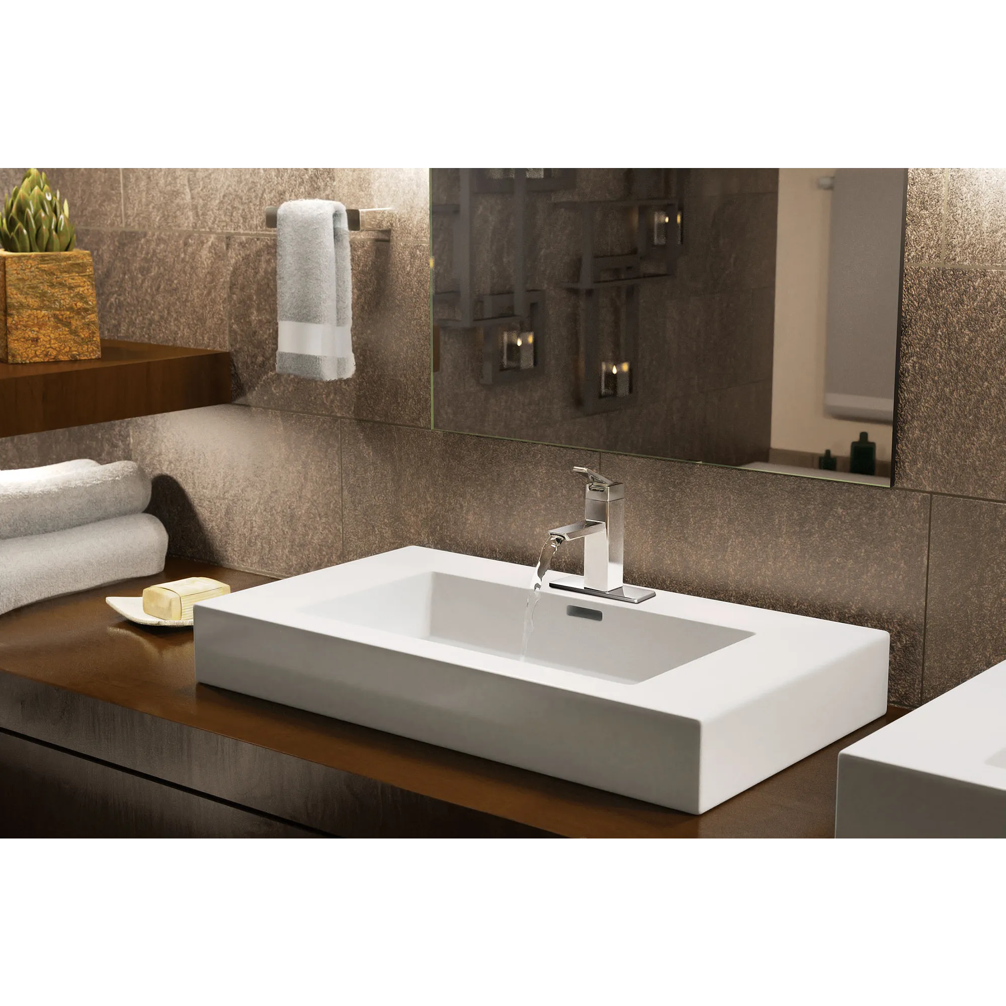 90 Degree Chrome One-Handle Low Arc Bathroom Faucet - Image 6