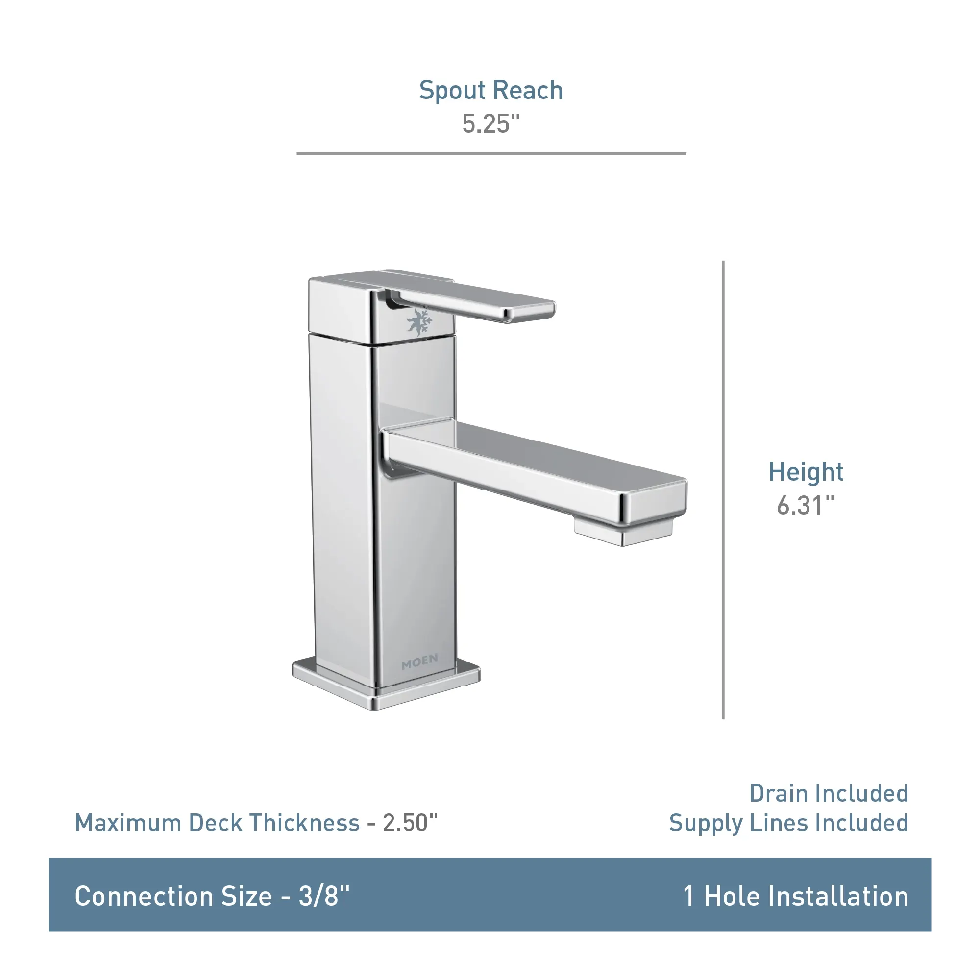 90 Degree One-handle Bathroom Sink Faucet - Image 8