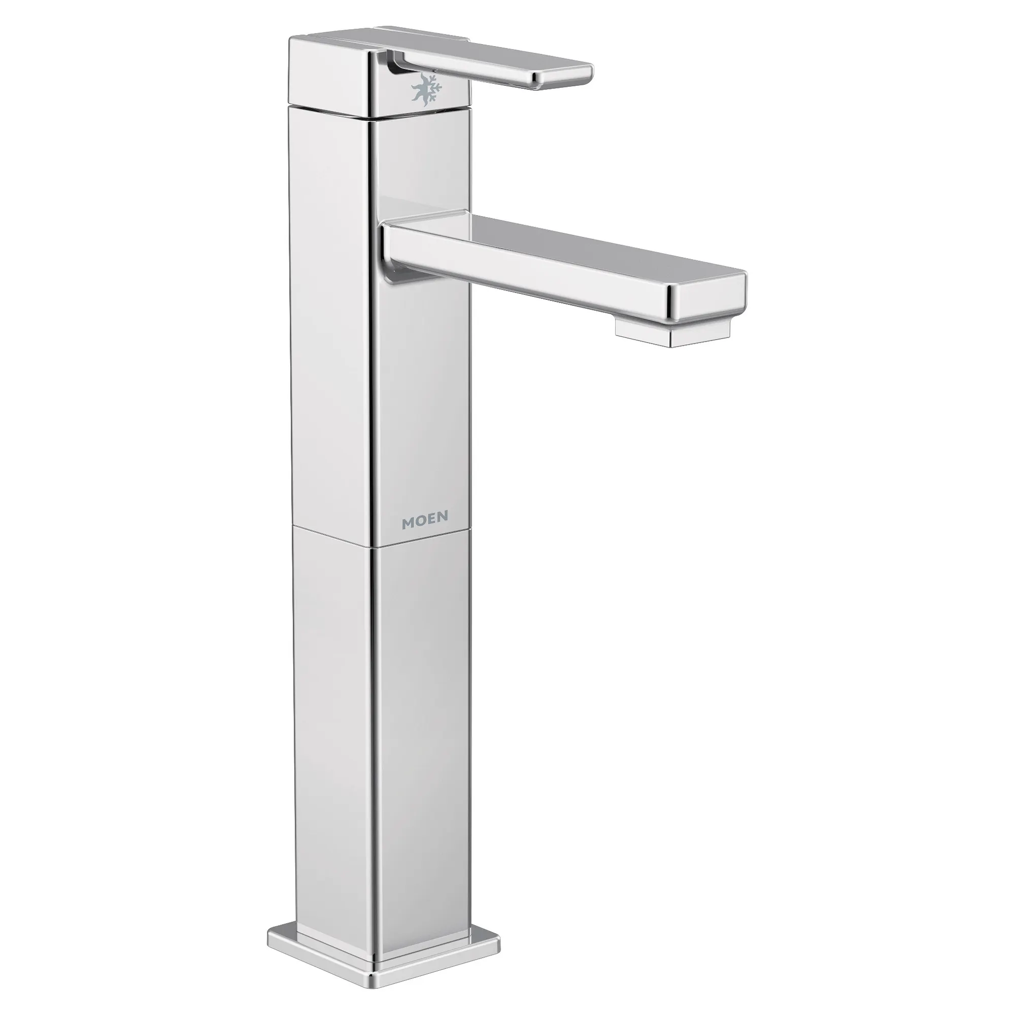 90 Degree One-Handle High Arc Vessel Bathroom Faucet - Image 2
