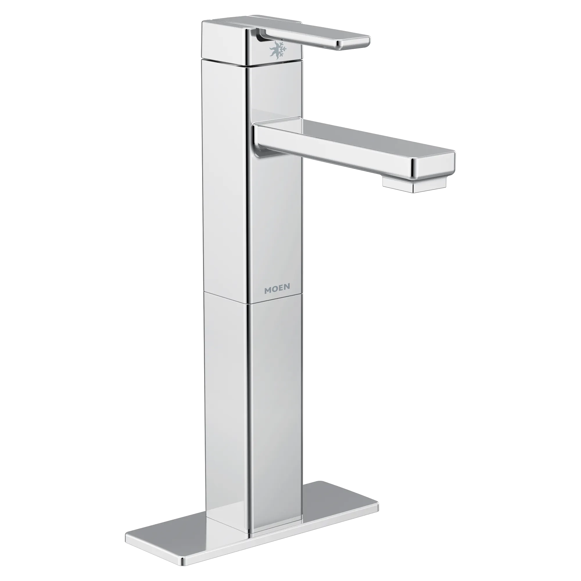 90 Degree One-Handle High Arc Vessel Bathroom Faucet - Image 4