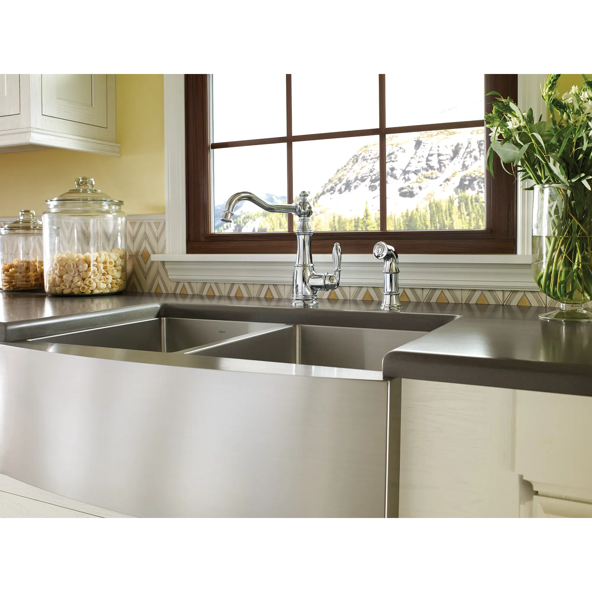 Weymouth Chrome One-Handle High Arc Kitchen Faucet - Image 6