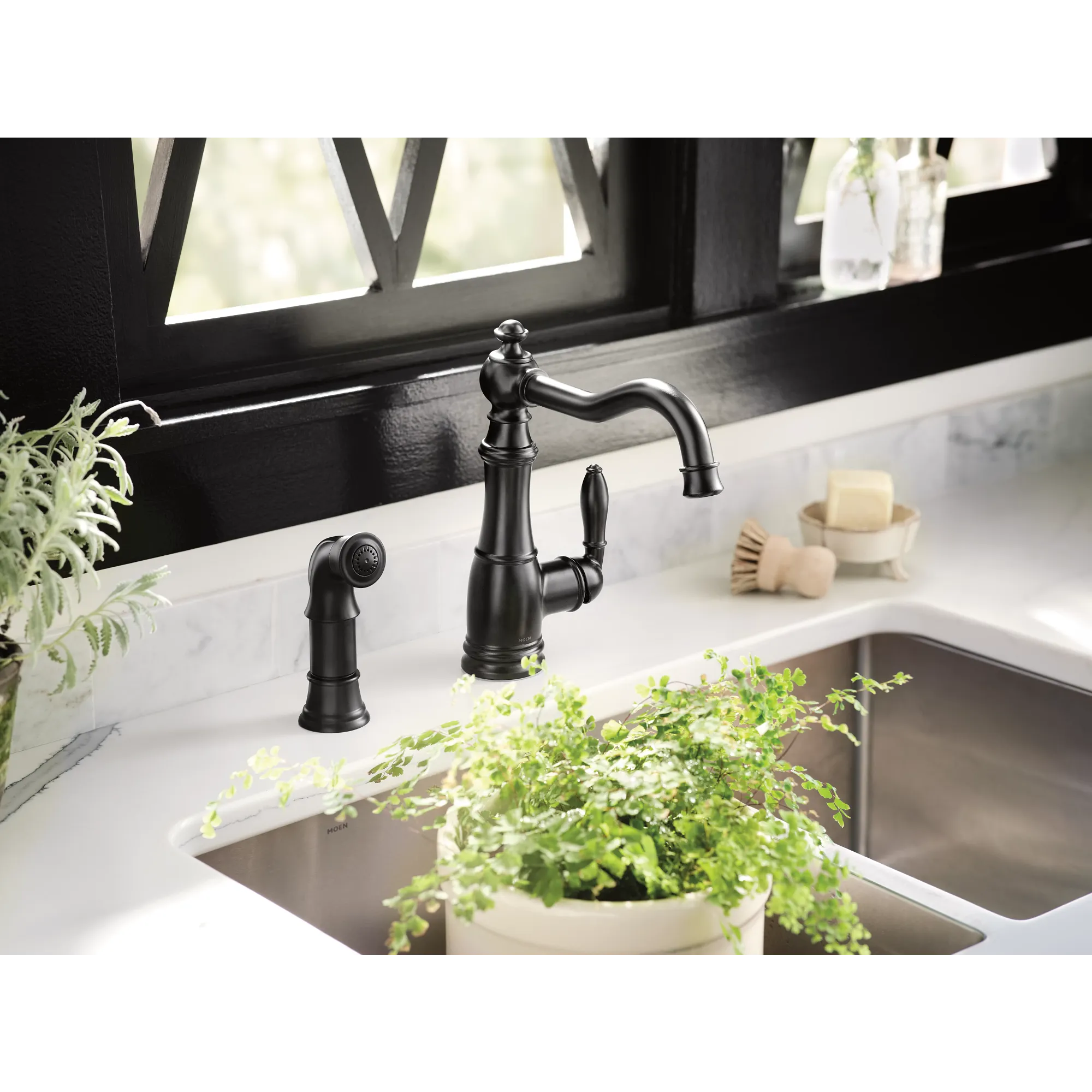 Weymouth Chrome One-Handle High Arc Kitchen Faucet - Image 9