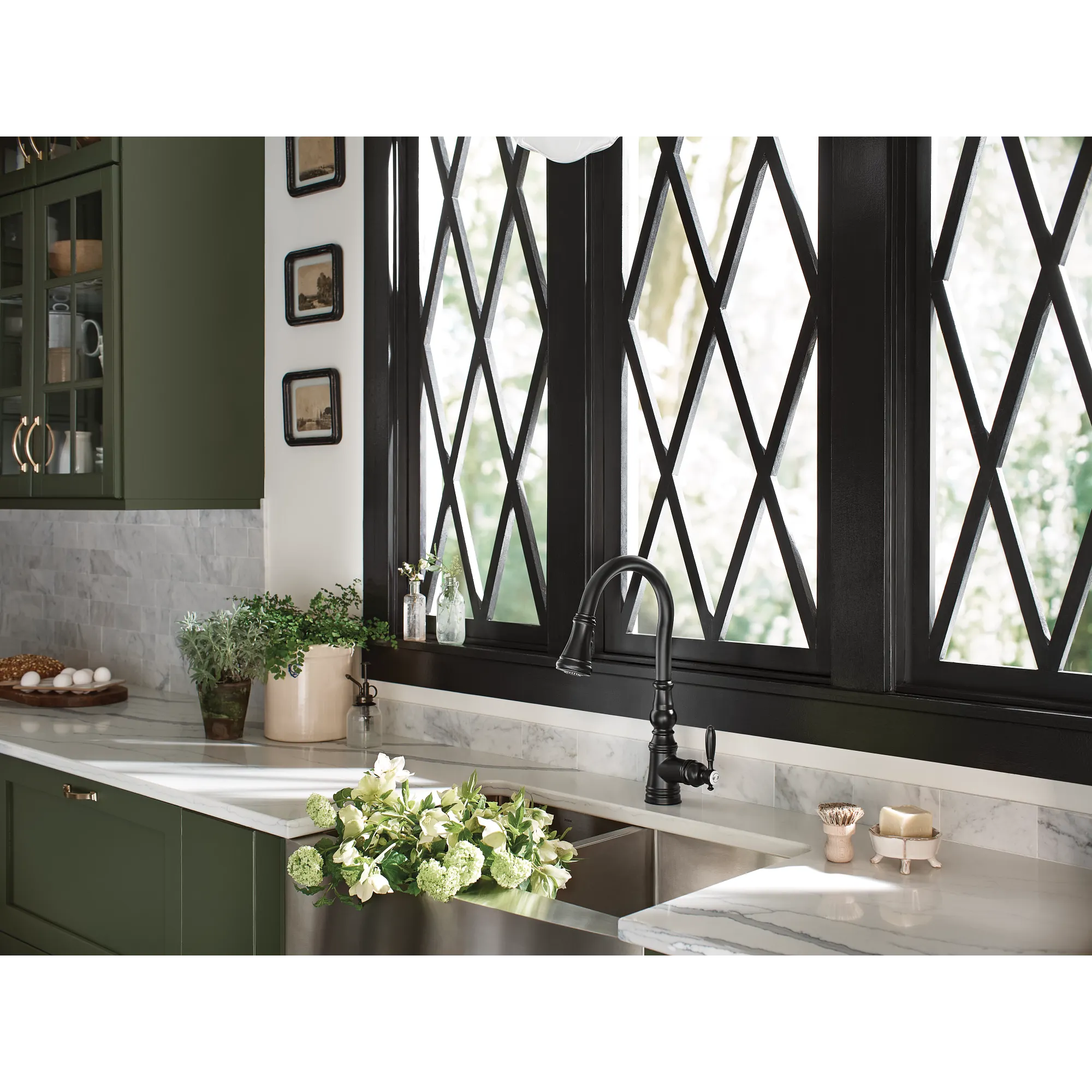 Weymouth One-Handle High Arc Pulldown Kitchen Faucet - Image 8