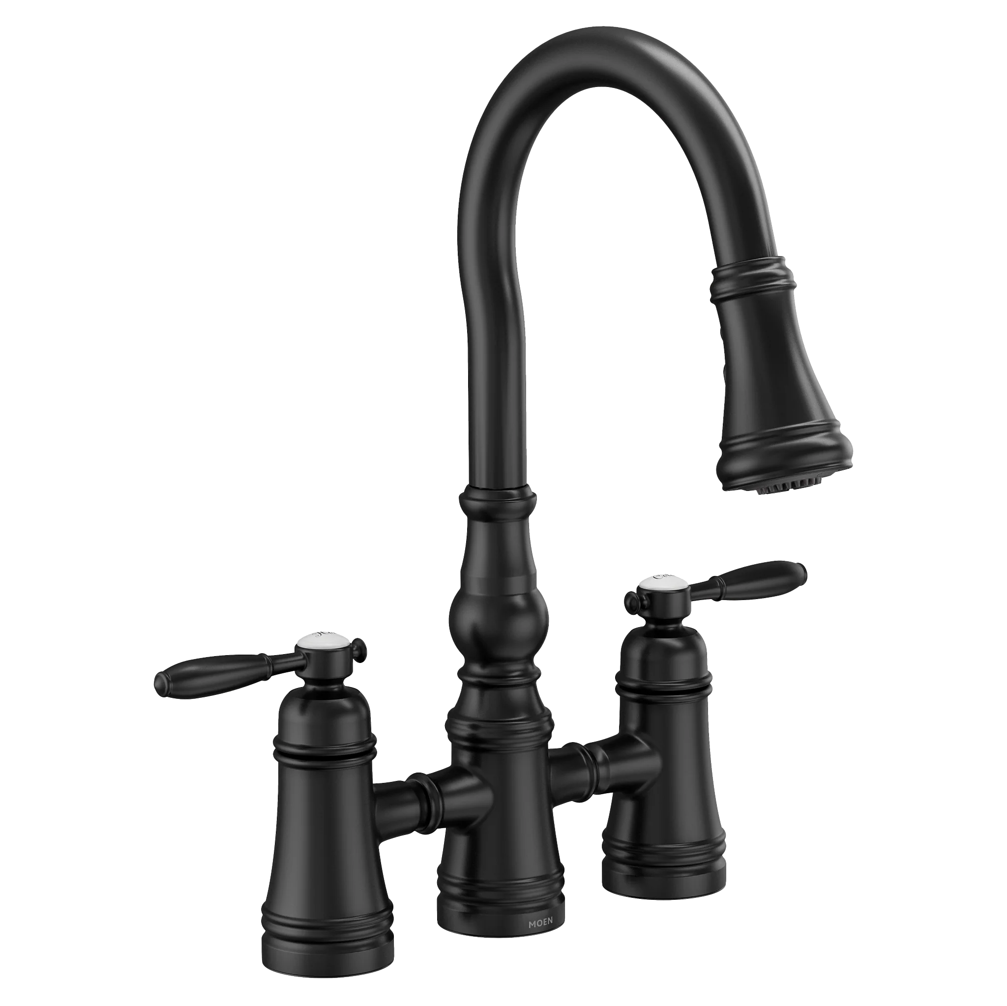 Weymouth Two-Handle High Arc Pulldown Kitchen Faucet - Image 4