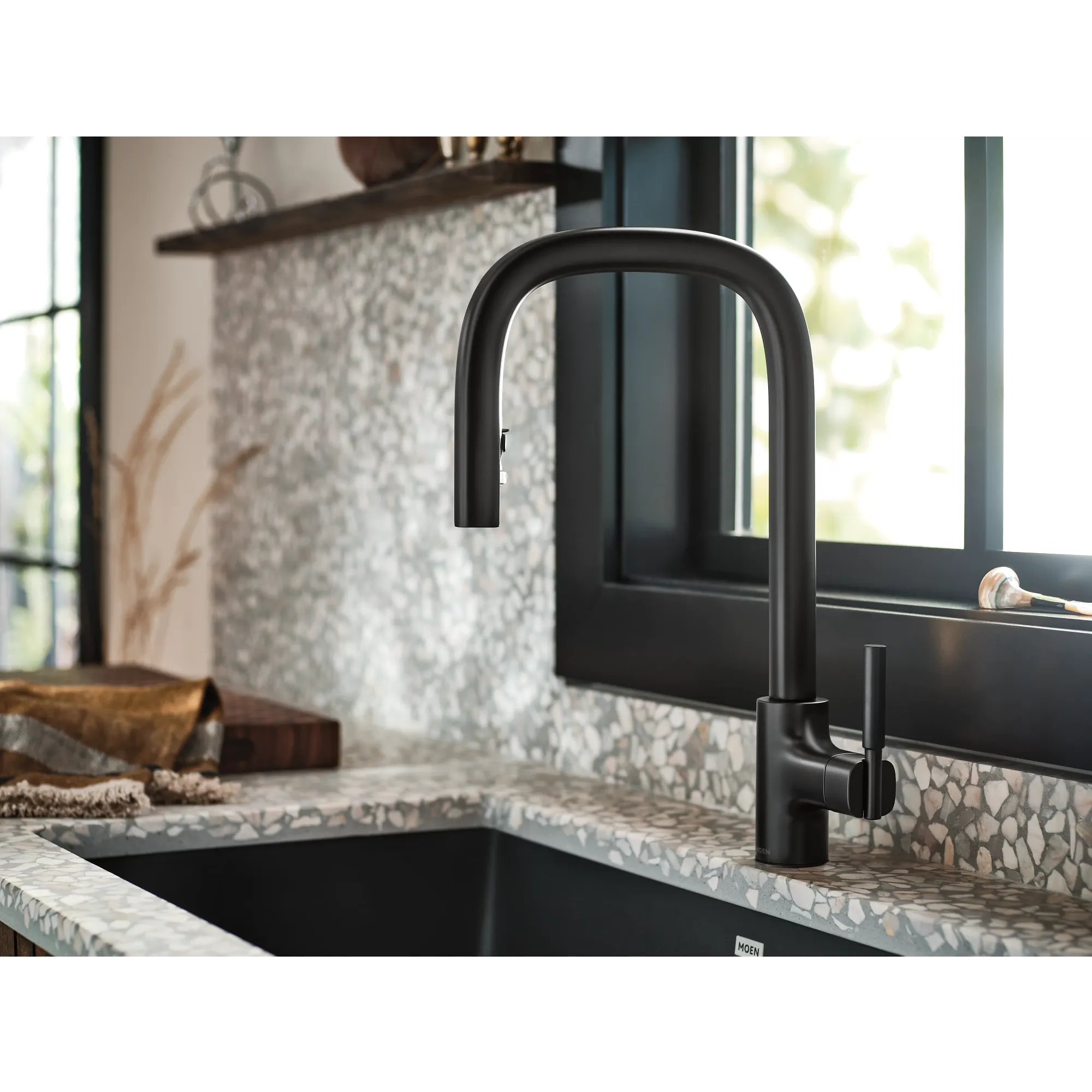 Tenon One-handle High Arc Pulldown Kitchen Faucet - Image 16