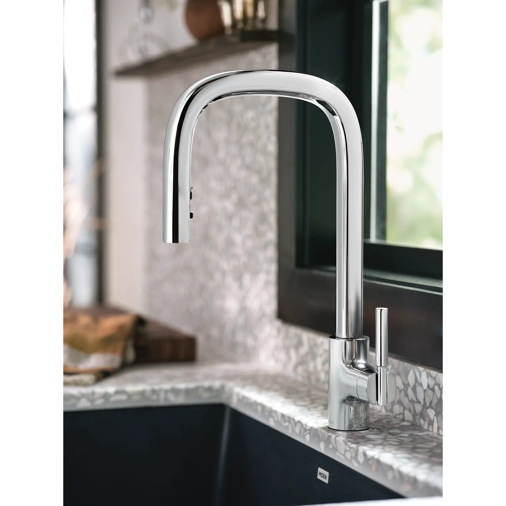 Tenon One-handle High Arc Pulldown Kitchen Faucet - Image 2