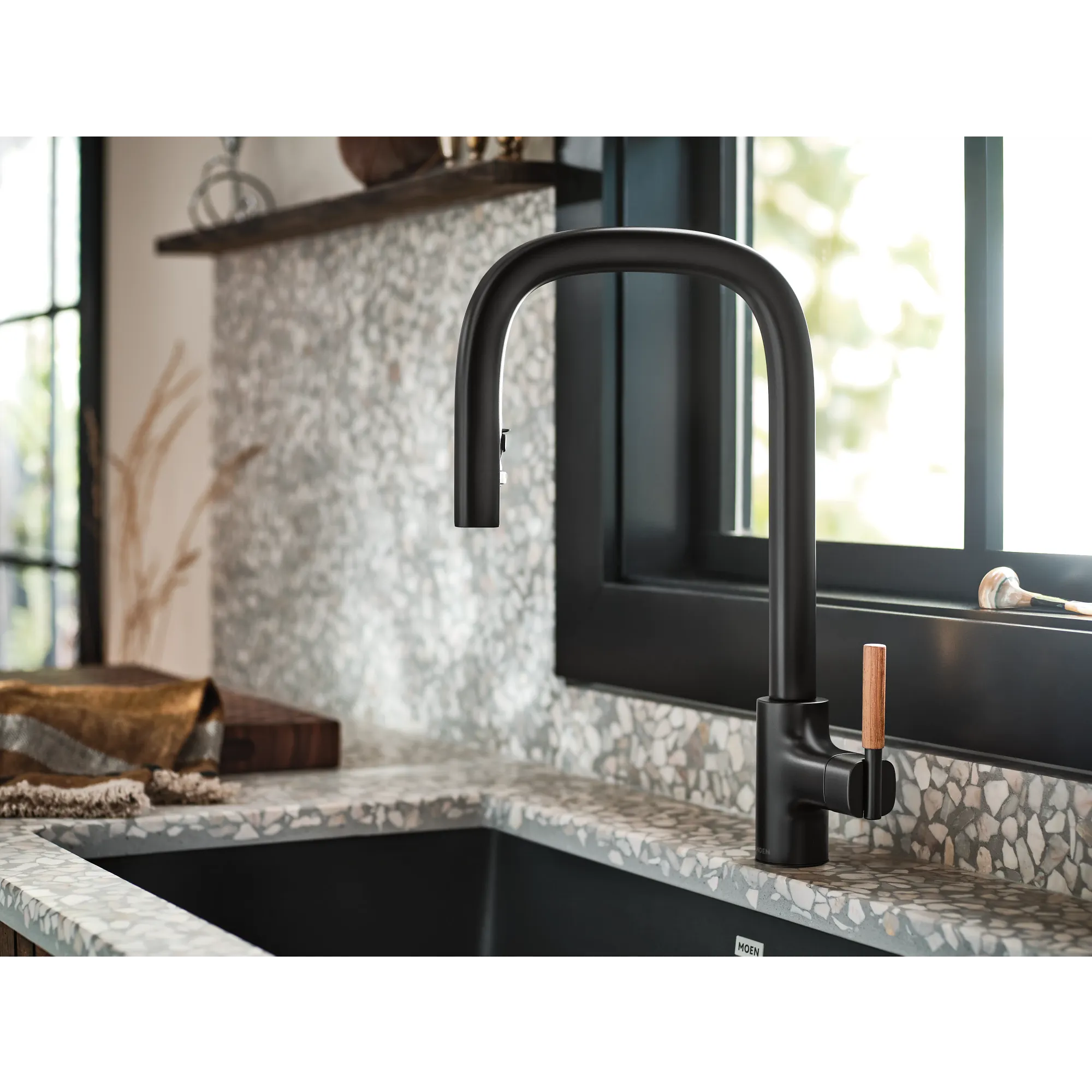Tenon One-handle High Arc Pulldown Kitchen Faucet - Image 22
