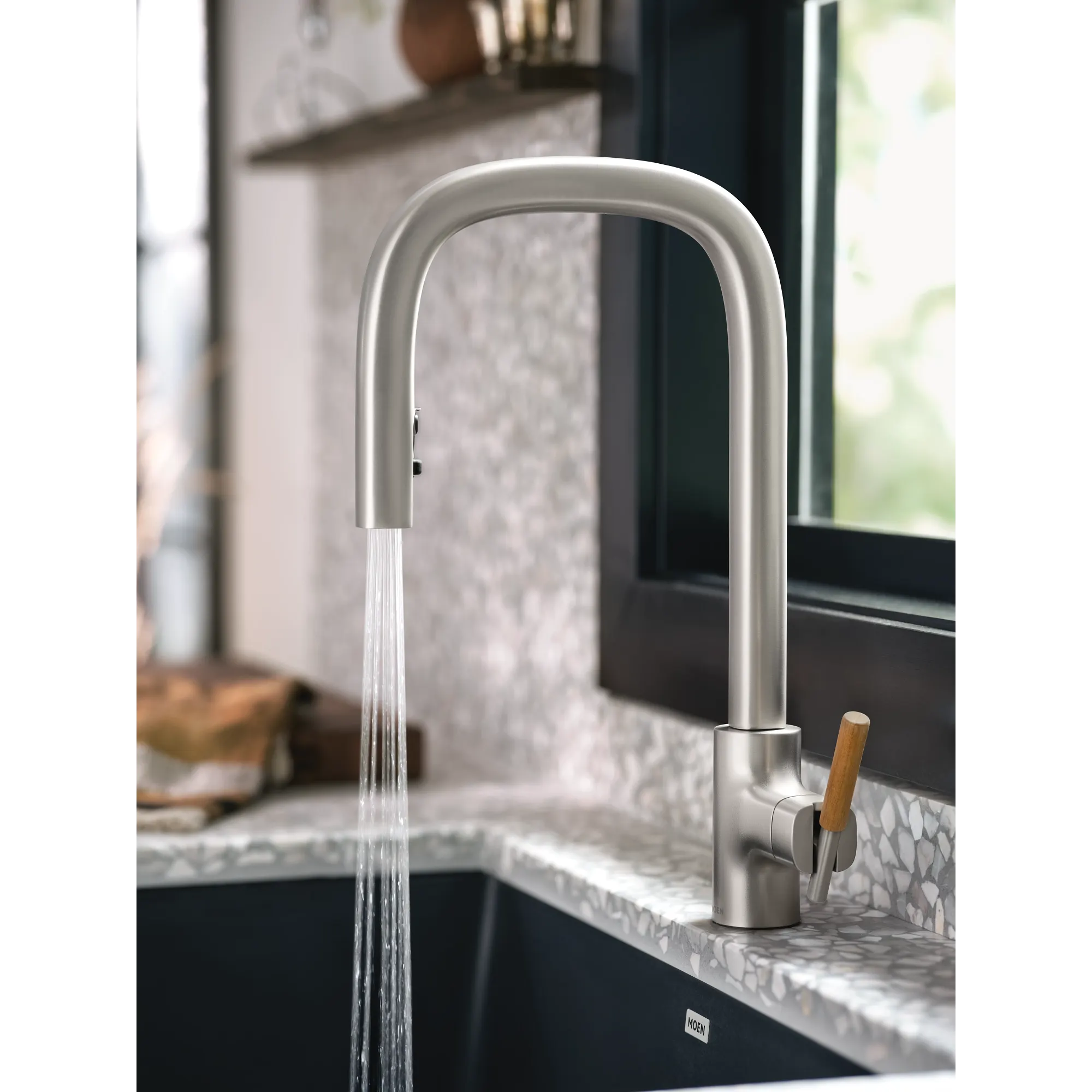 Tenon One-handle High Arc Pulldown Kitchen Faucet - Image 36