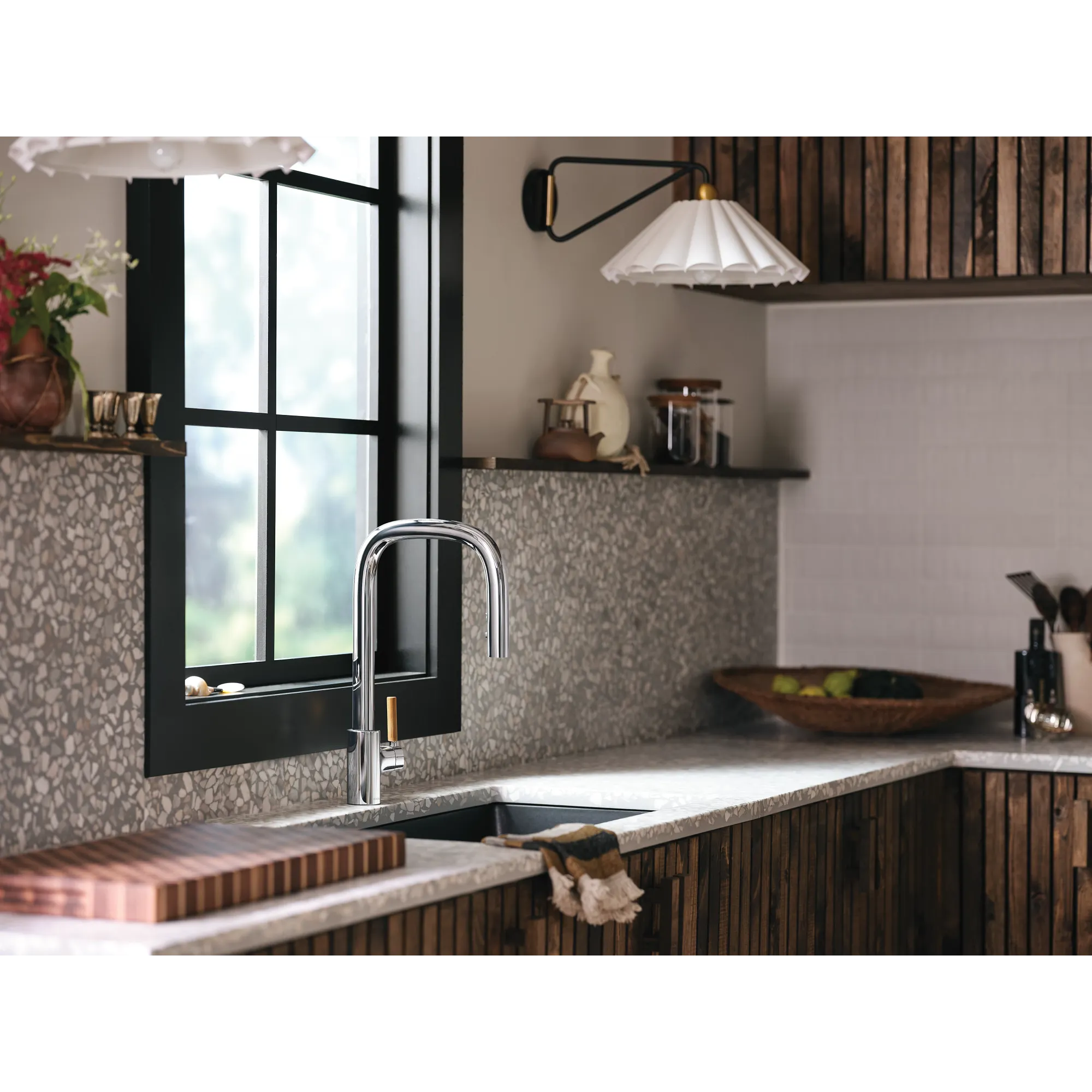 Tenon One-handle High Arc Pulldown Kitchen Faucet - Image 9