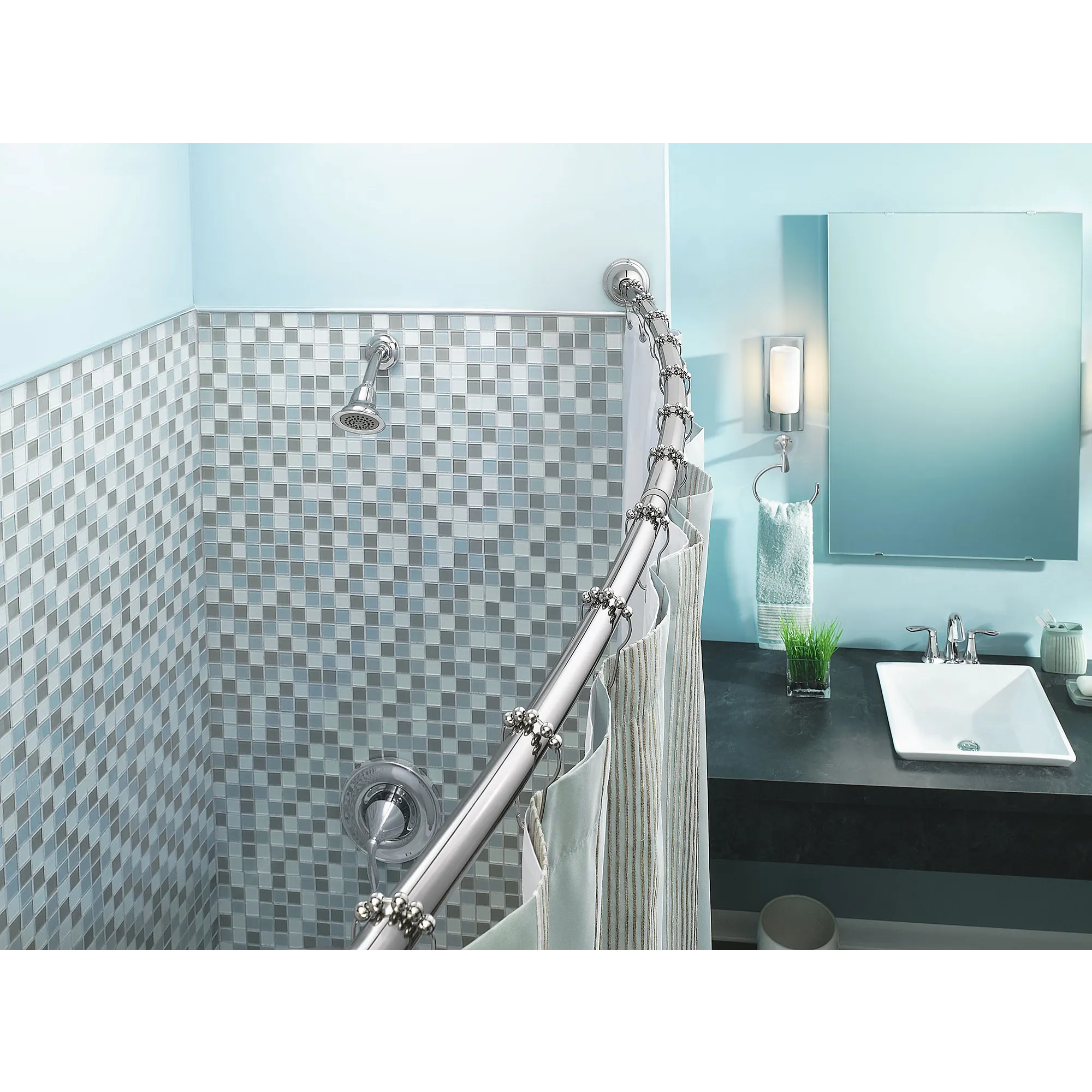 Moen Chrome Shower Curtain Rings - Image 3