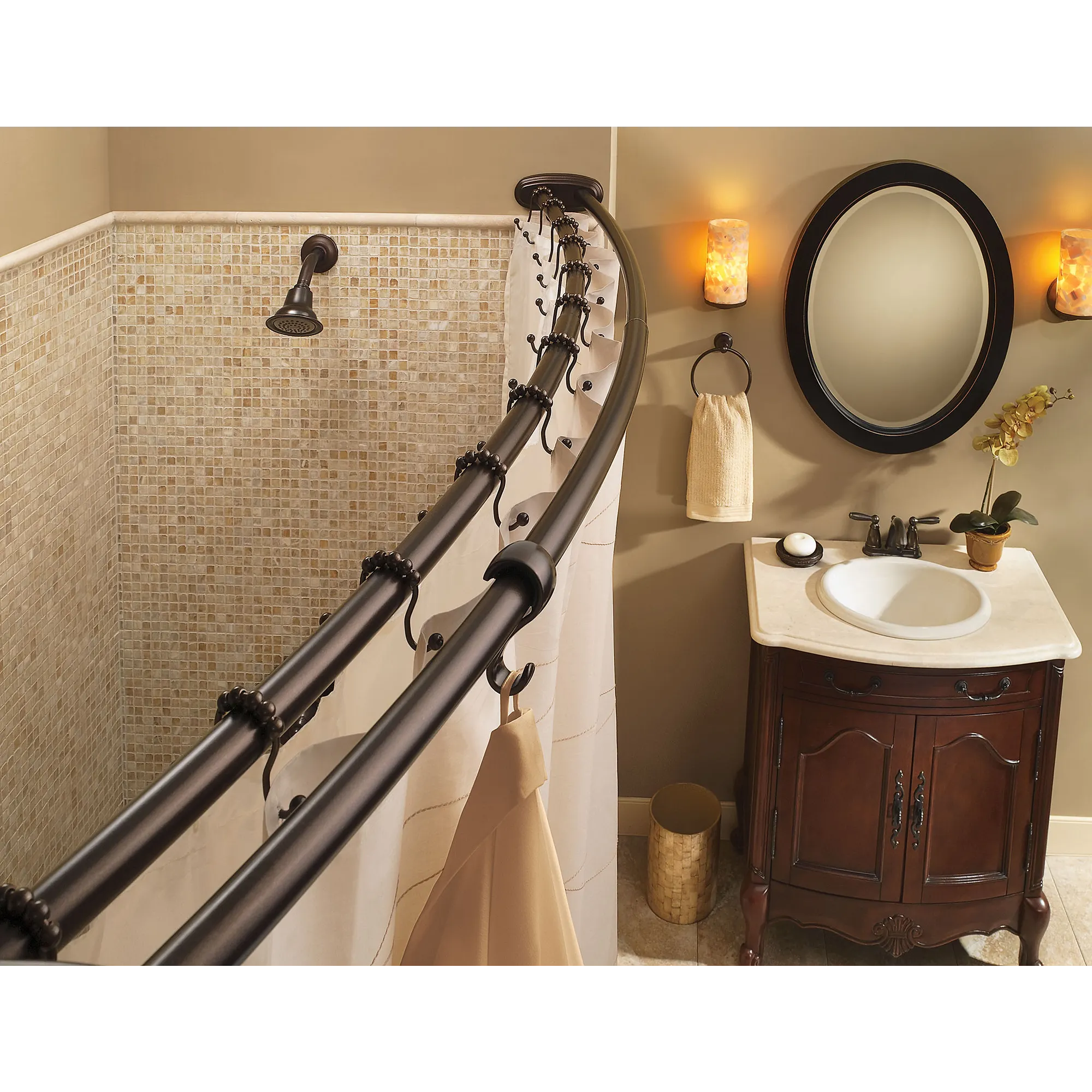 Moen Chrome Shower Curtain Rings - Image 35