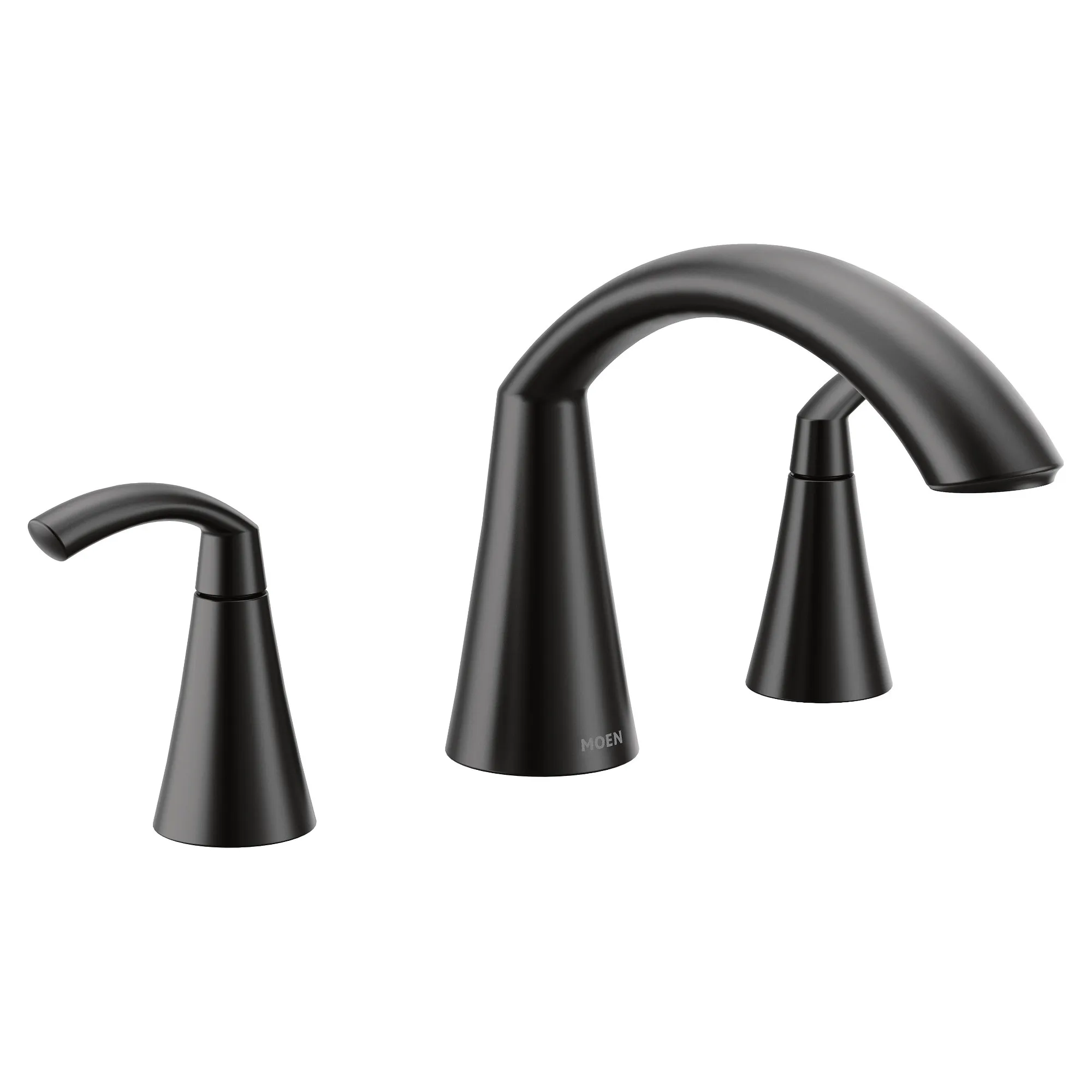 Glyde Chrome Two-Handle High Arc Roman Tub Faucet - Image 4