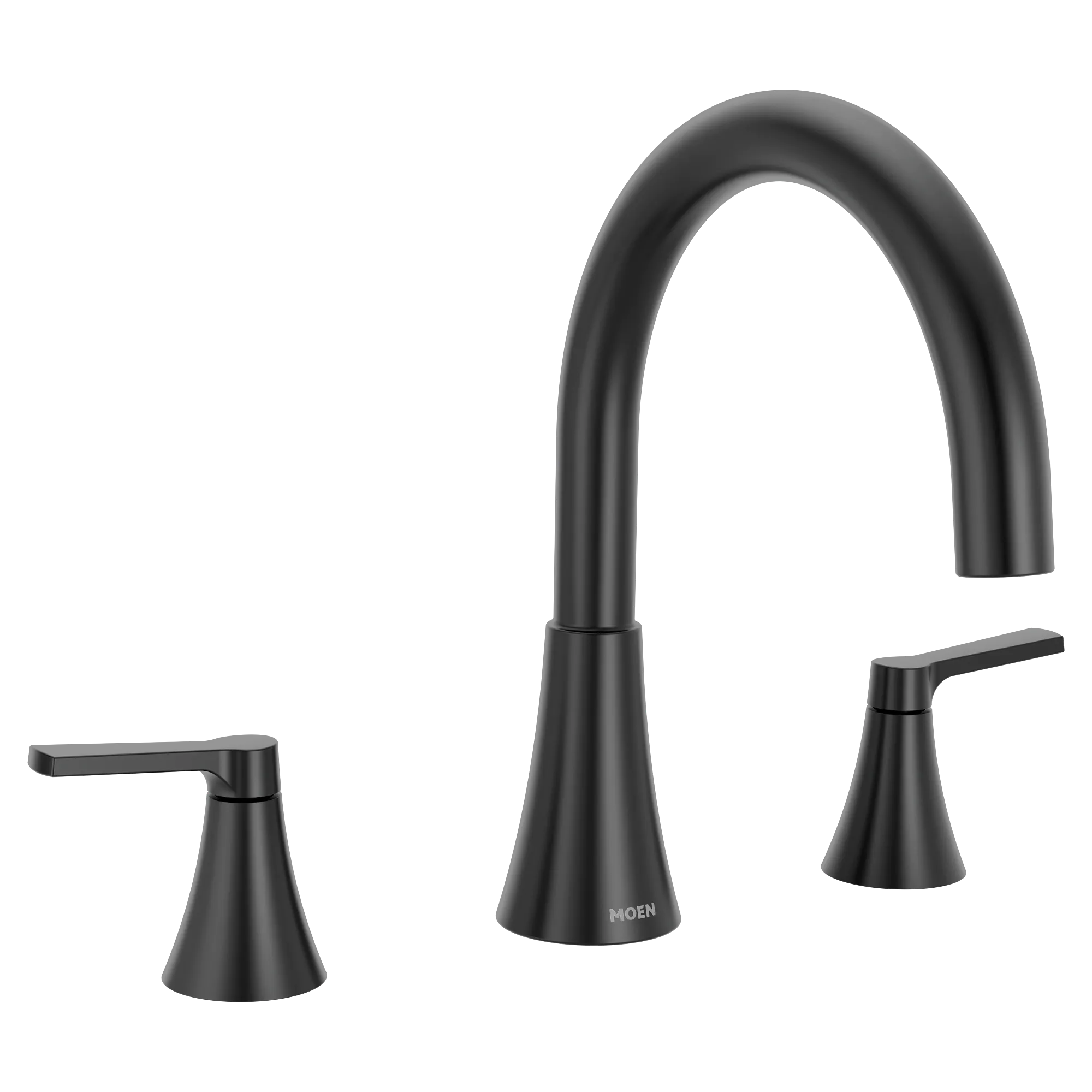 Jase Chrome two-handle non diverter roman tub faucet - Image 4