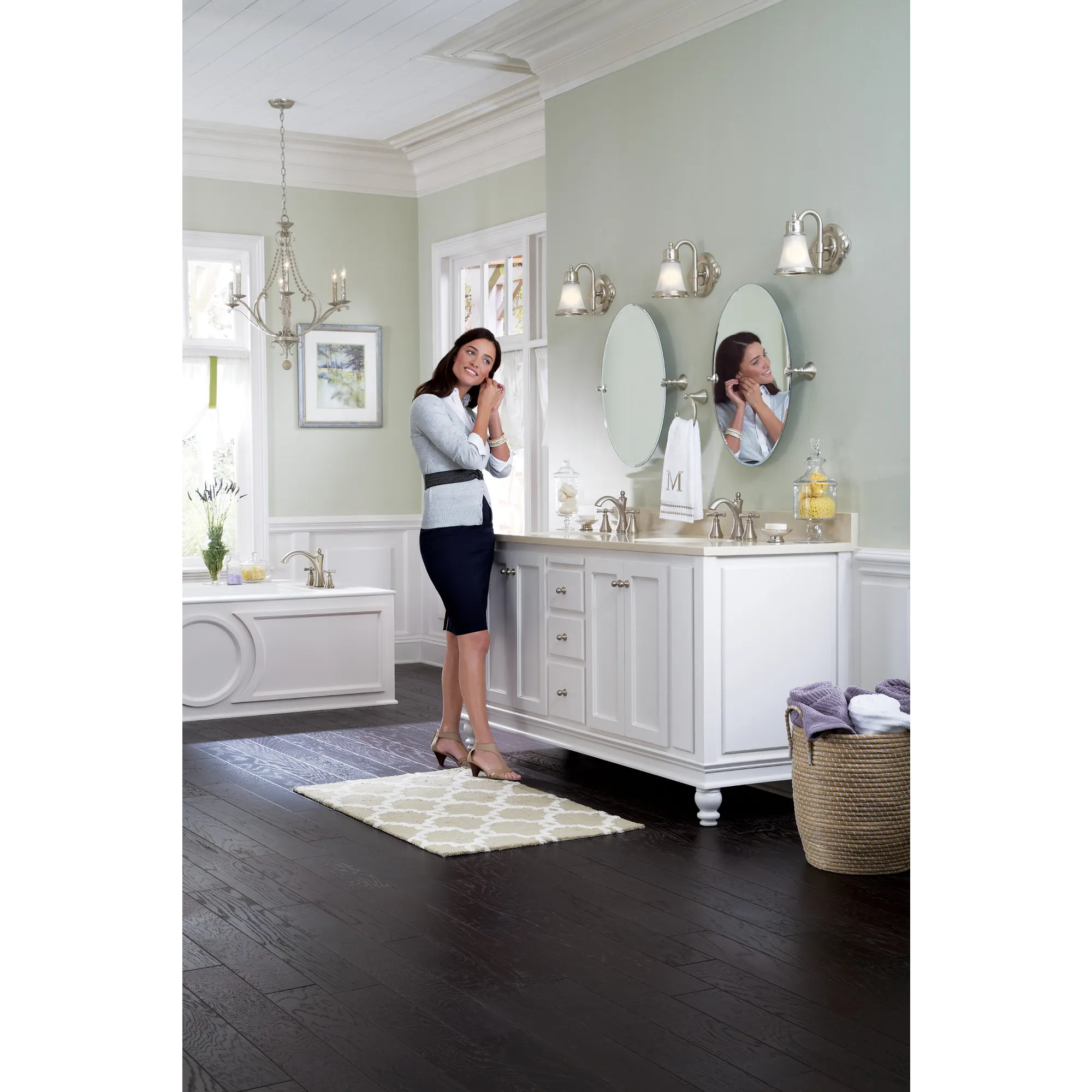 Wynford Chrome Two-Handle High Arc Bathroom Faucet - Image 22