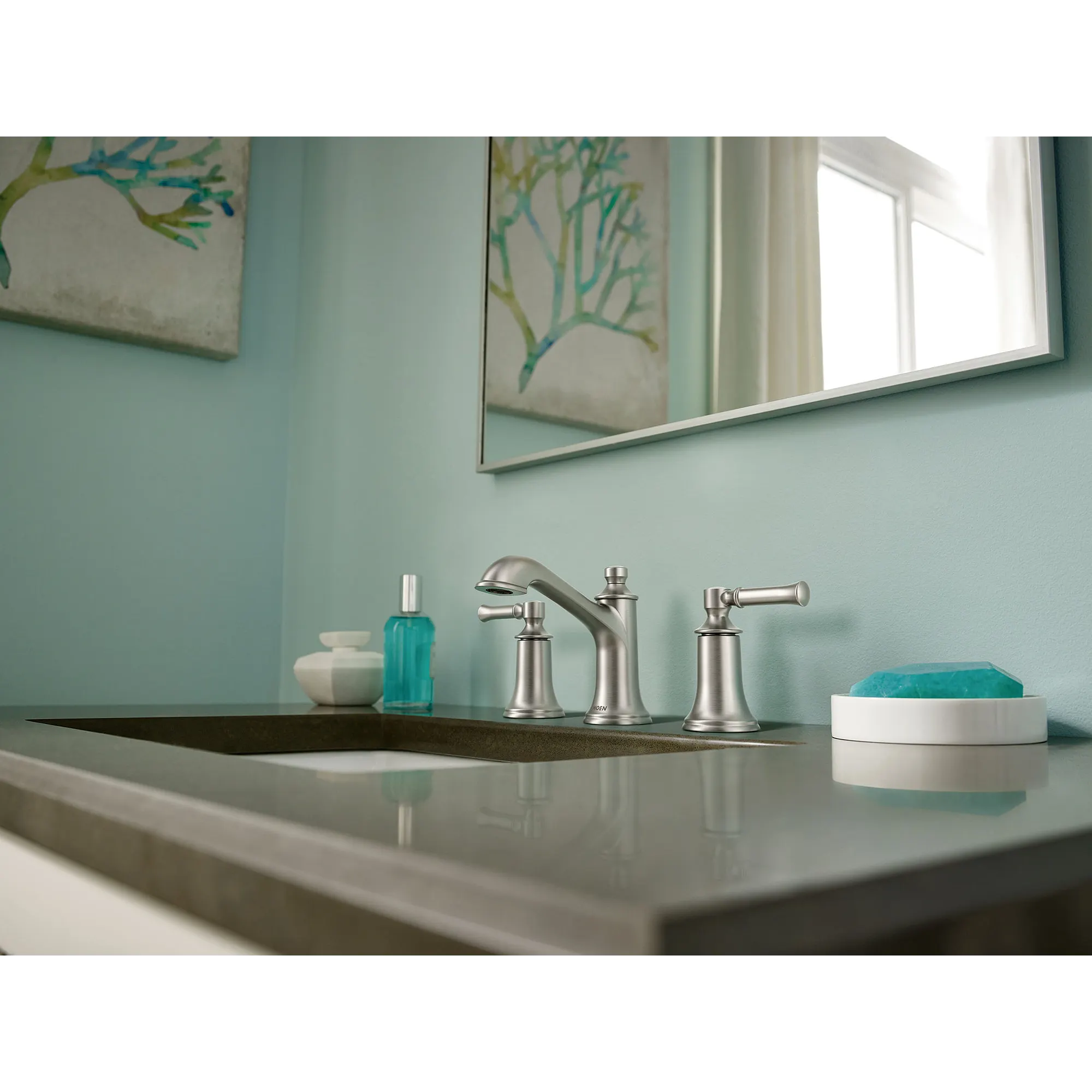 Dartmoor Chrome Two-Handle High Arc Bathroom Faucet - Image 22