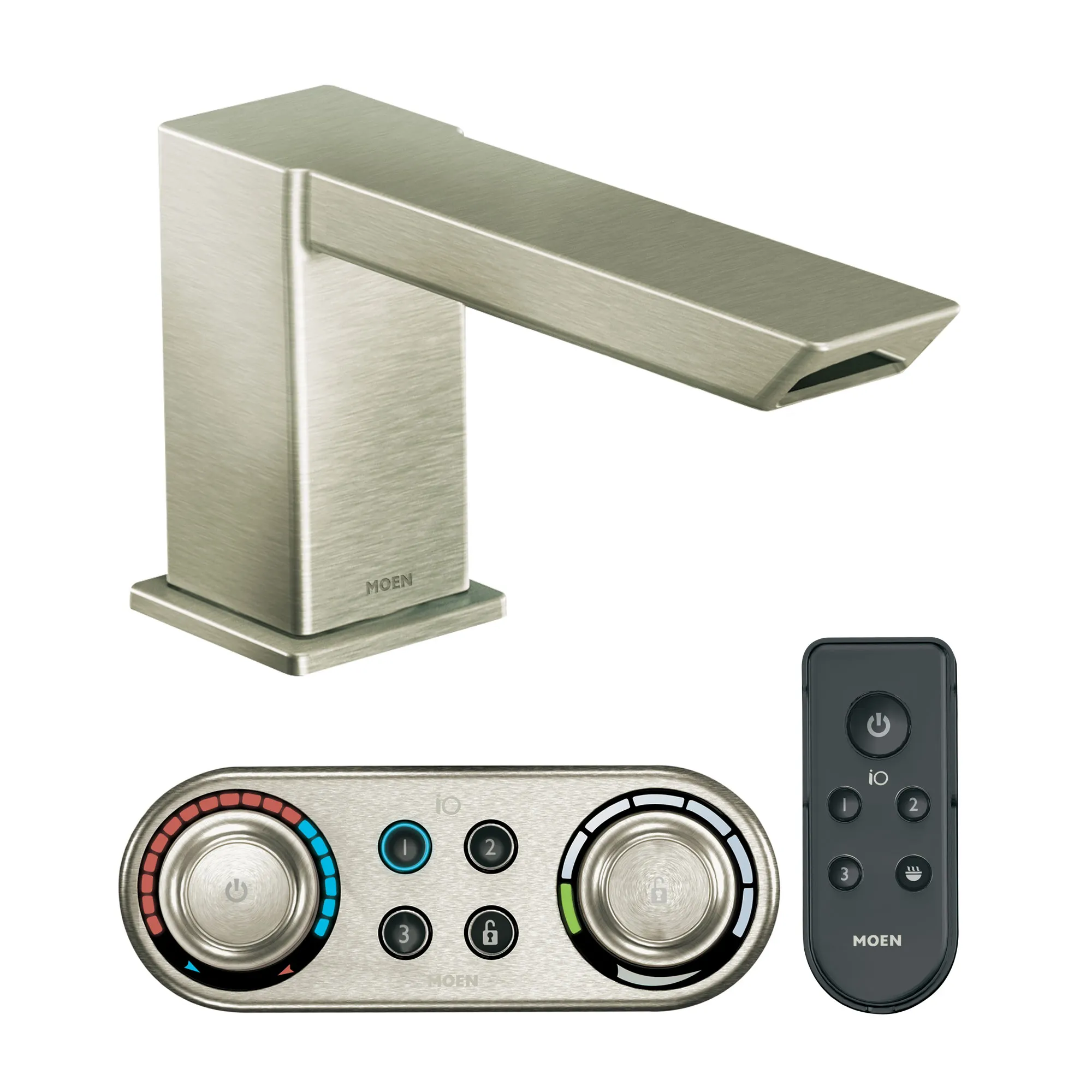 90 Degree Brushed nickel IoDIGITAL(R) tub/shower - Image 2