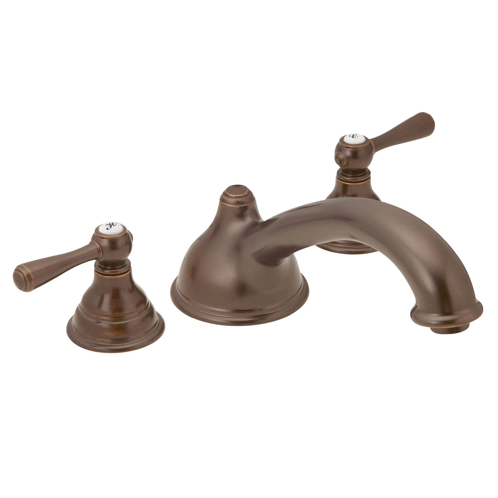 Kingsley Chrome Two-Handle Low Arc Roman Tub Faucet - Image 2