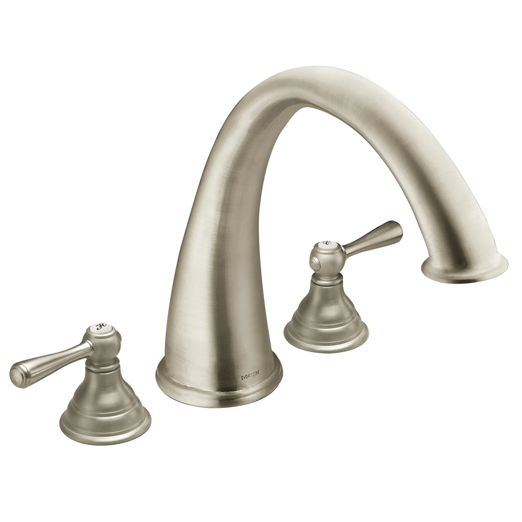Kingsley Chrome Two-Handle High Arc Roman Tub Faucet - Image 6
