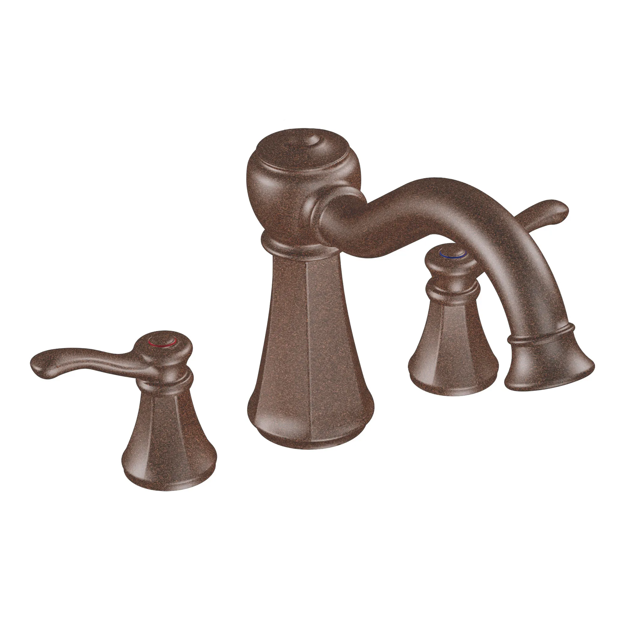 Vestige Chrome two-handle high arc roman tub faucet - Image 2